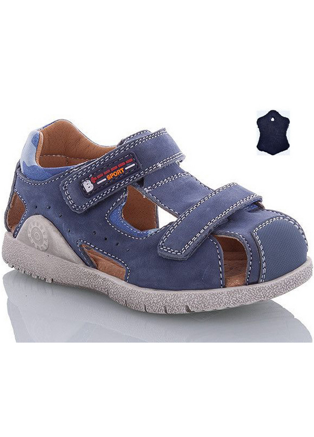 Голубые кэжуал кожаные сандалии ma1373-17 29 голубой TTToTa