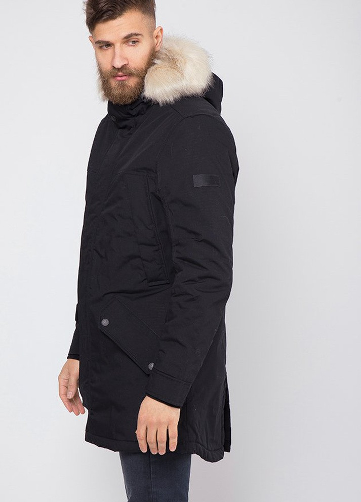 Чорна зимня куртка Tom Tailor