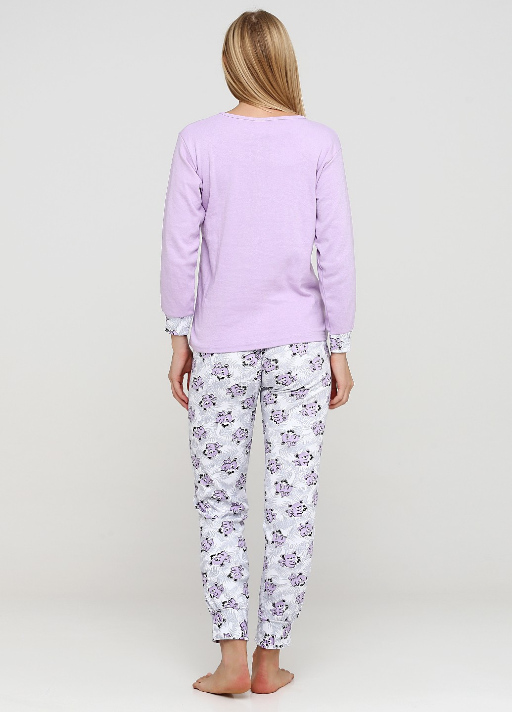 Фиолетовая зимняя комплект плотный трикотаж (свитшот, брюки) Sude