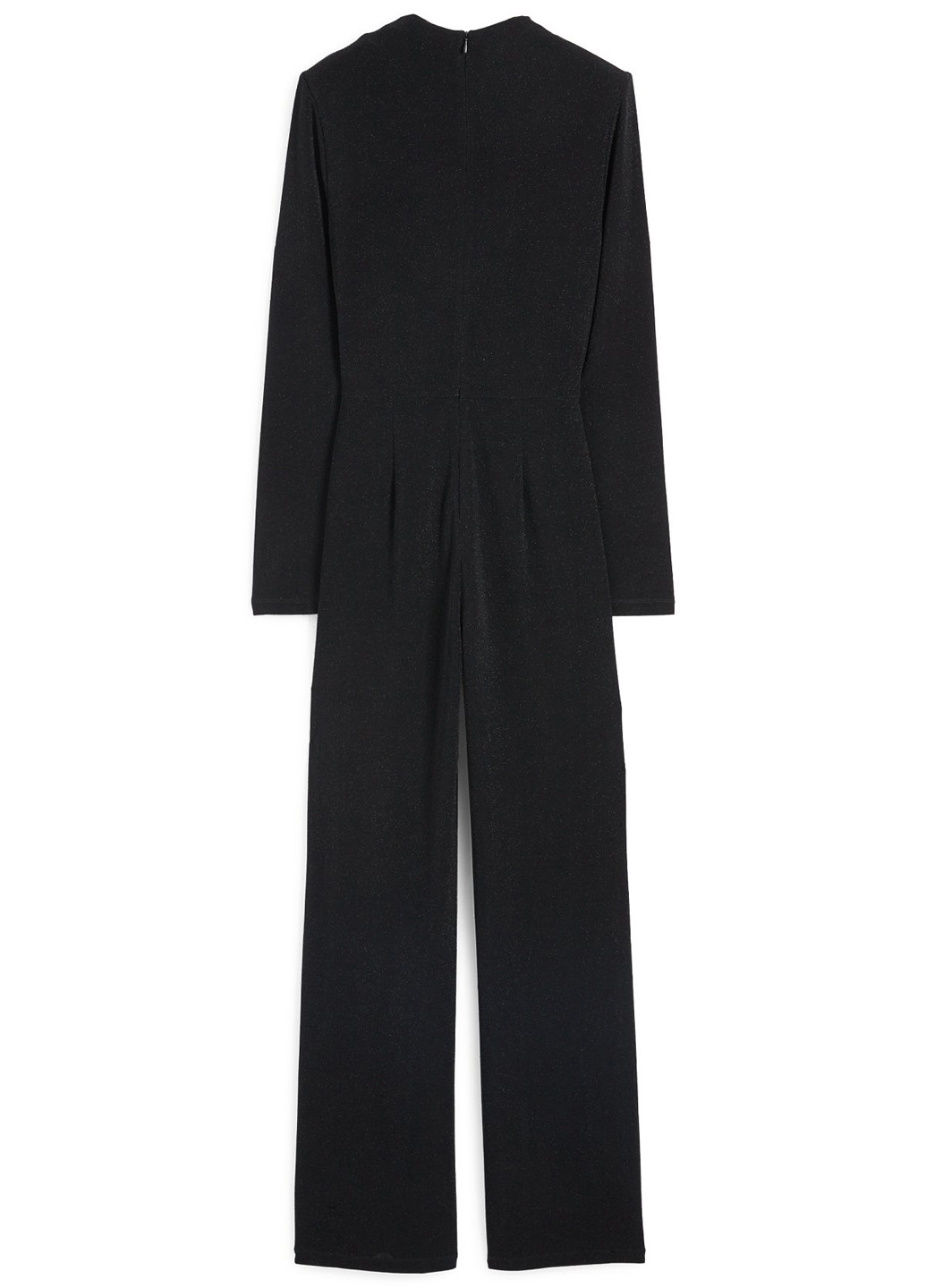 Комбінезон C&A комбінезон-брюки однотонний чорний вечірній, кежуал поліамід