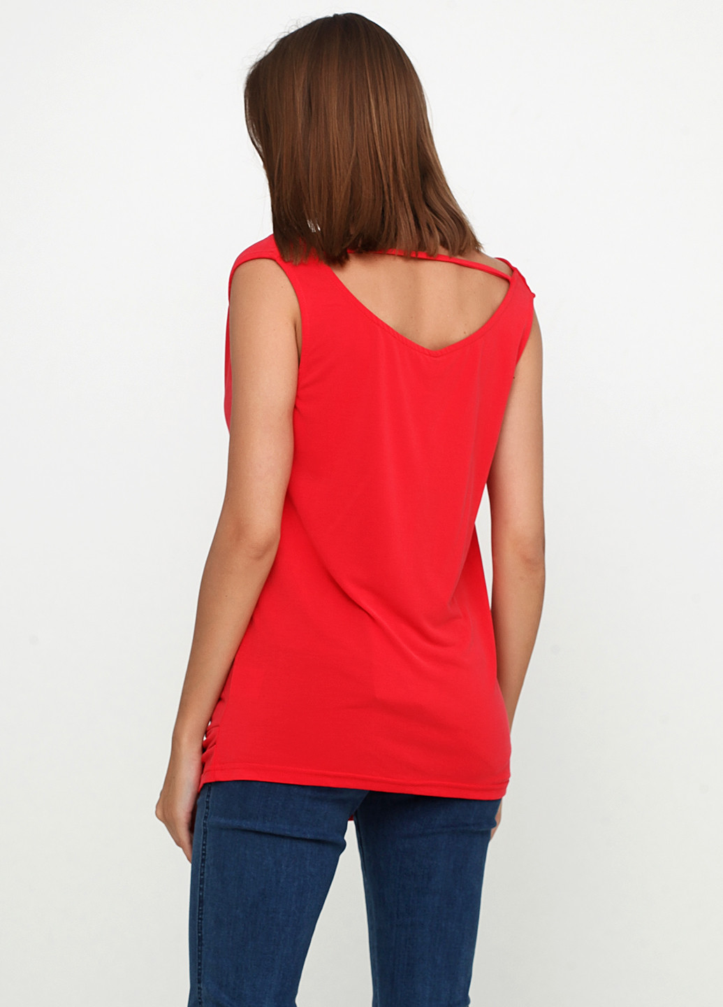 Красная летняя блуза Free Quent