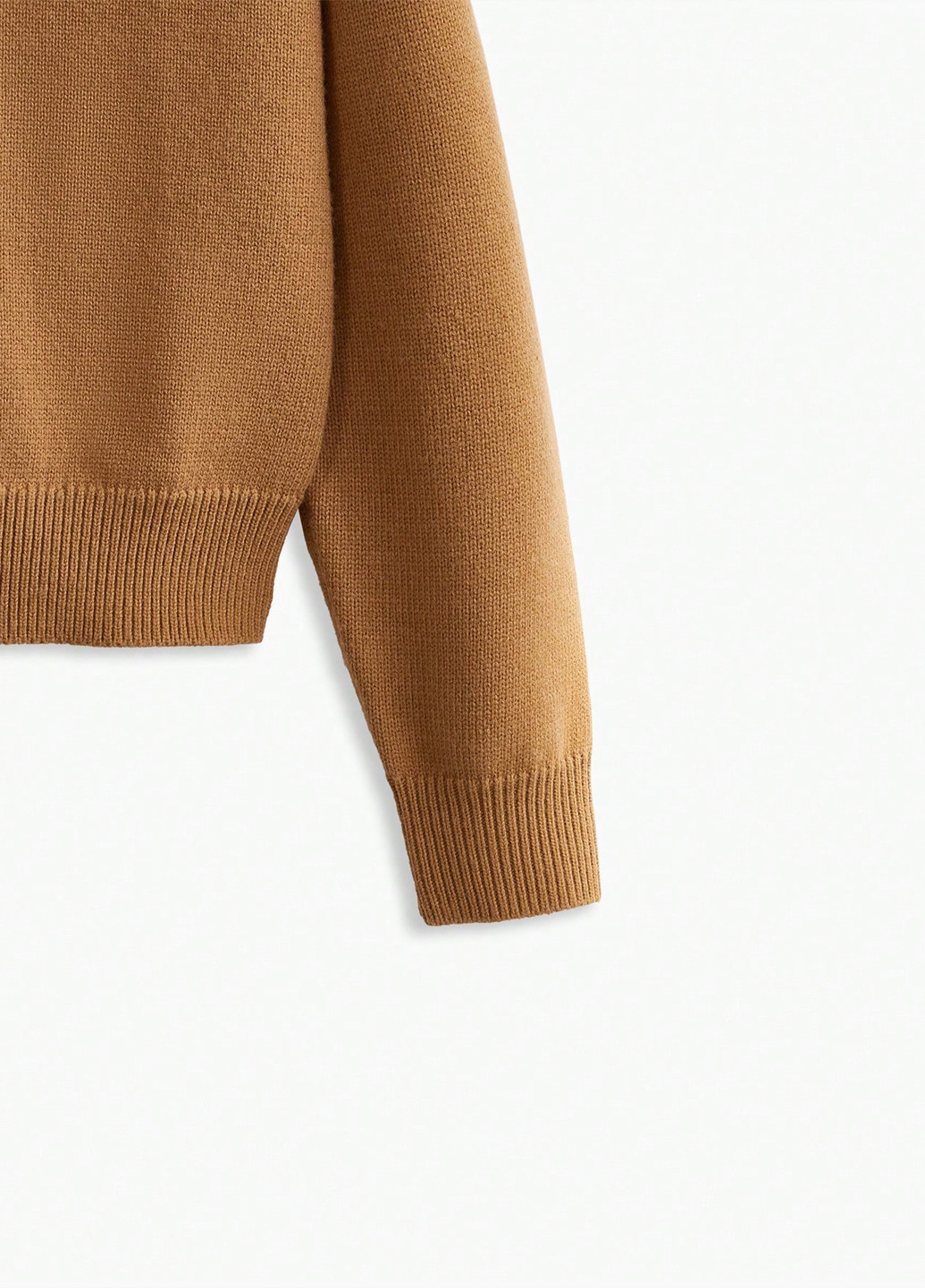 Светло-коричневый зимний пуловер пуловер SHEIN