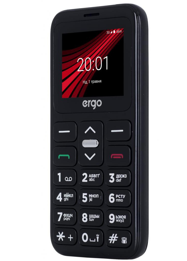 Мобильный телефон Ergo f186 solace black (250109532)