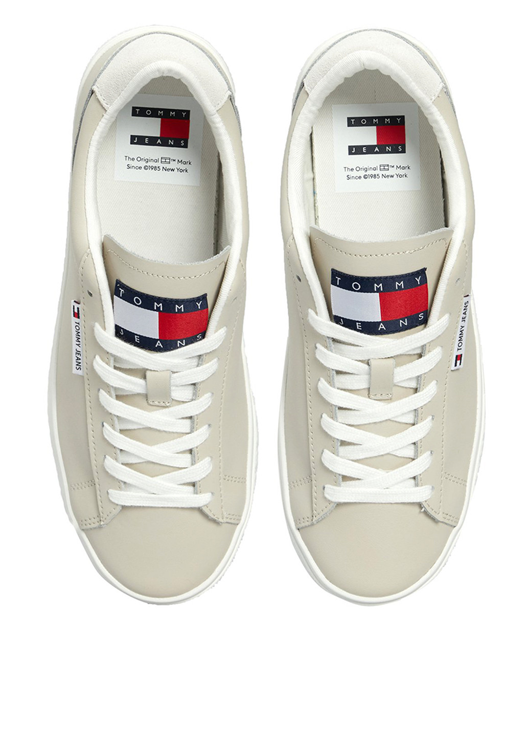 Бежевые кеды Tommy Jeans