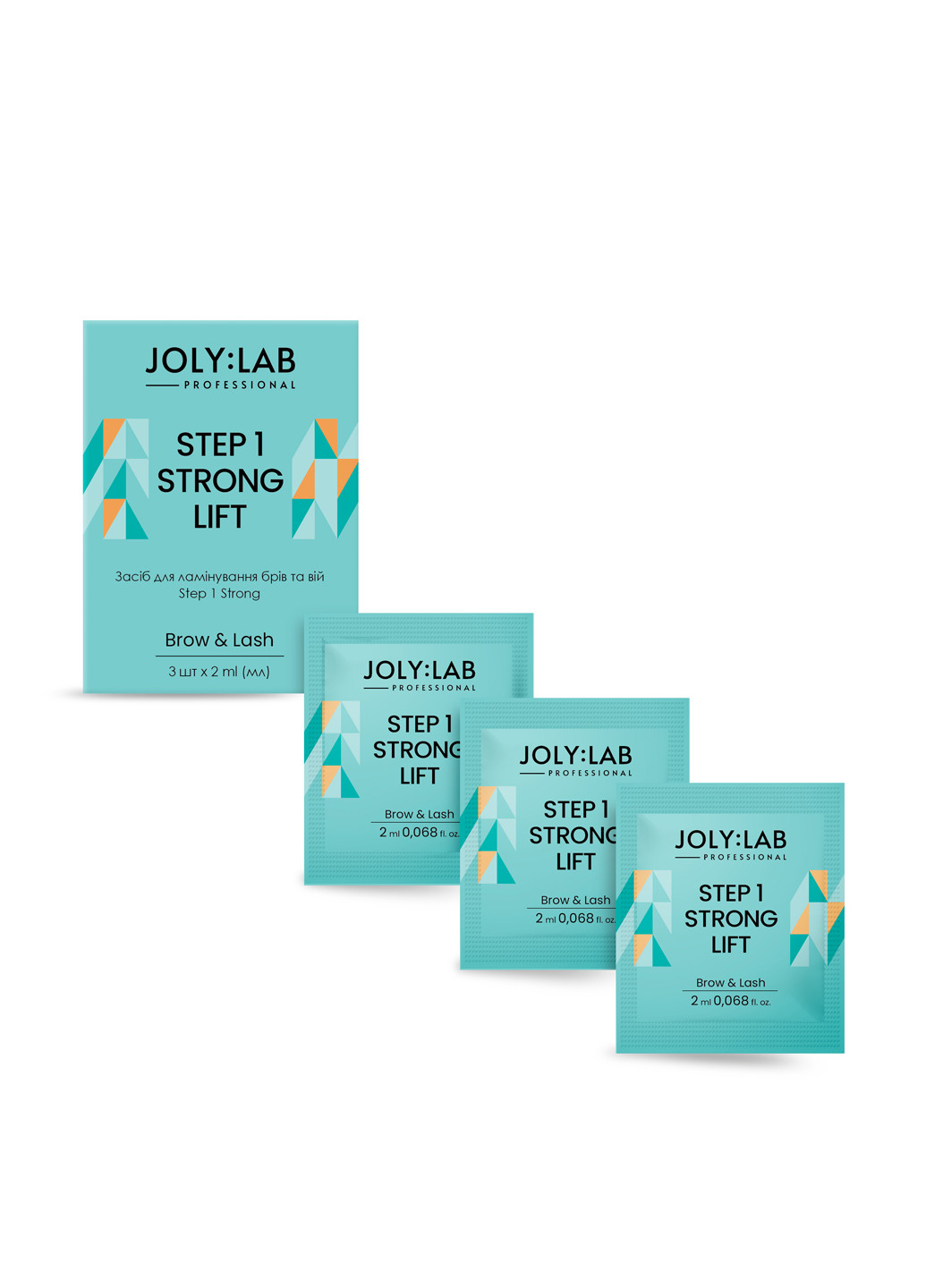 Набор средств для ламинирования бровей и ресниц Step 1, (3 шт.х2 мл) Joly:Lab (304726956)