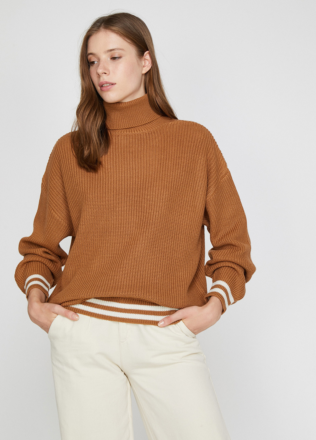 Світло-коричневий зимовий светр KOTON