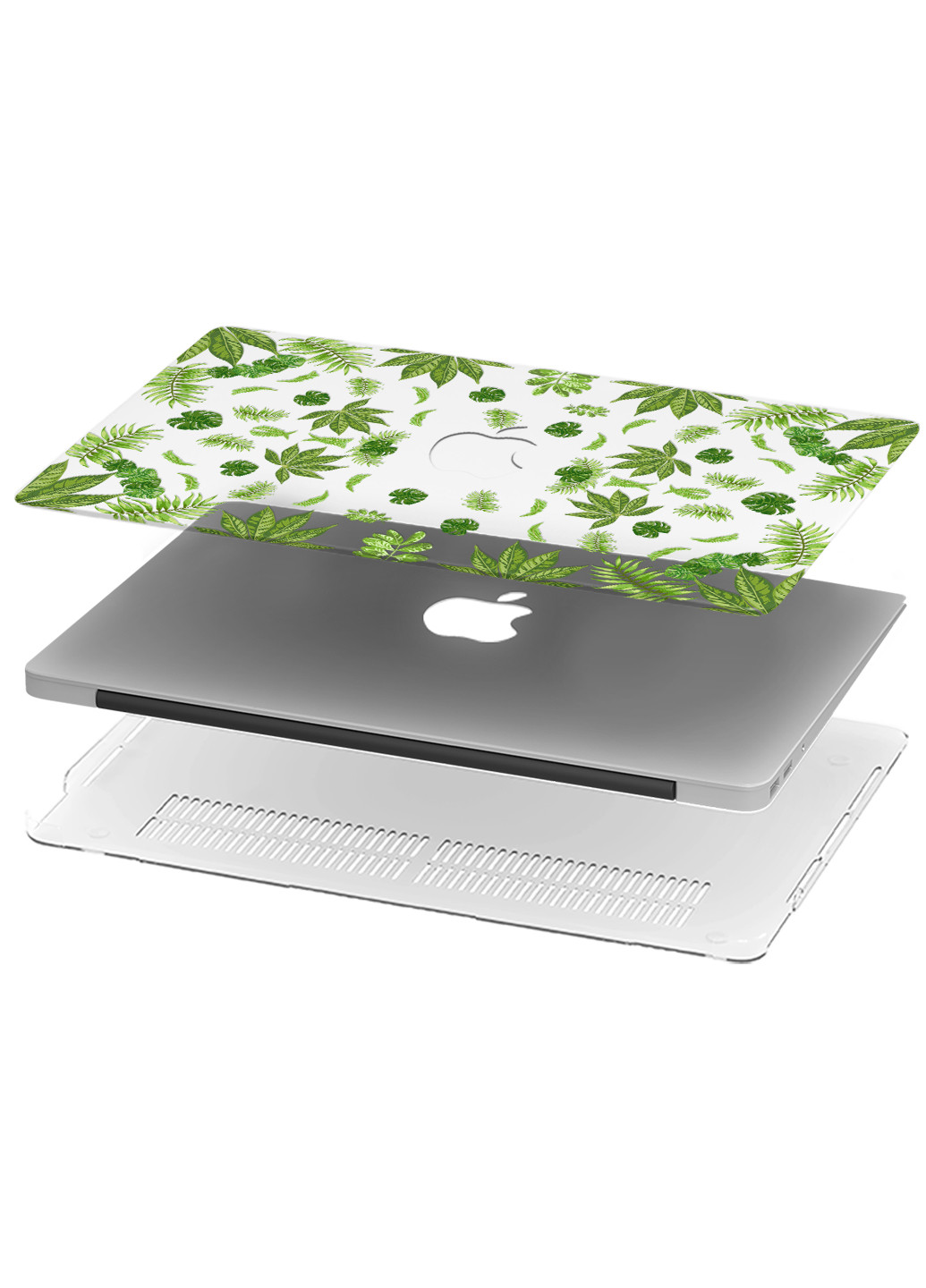 Чехол пластиковый для Apple MacBook Pro 15 A1707 / A1990 Банановый лист (Banana leaf) (9649-1938) MobiPrint (218538757)