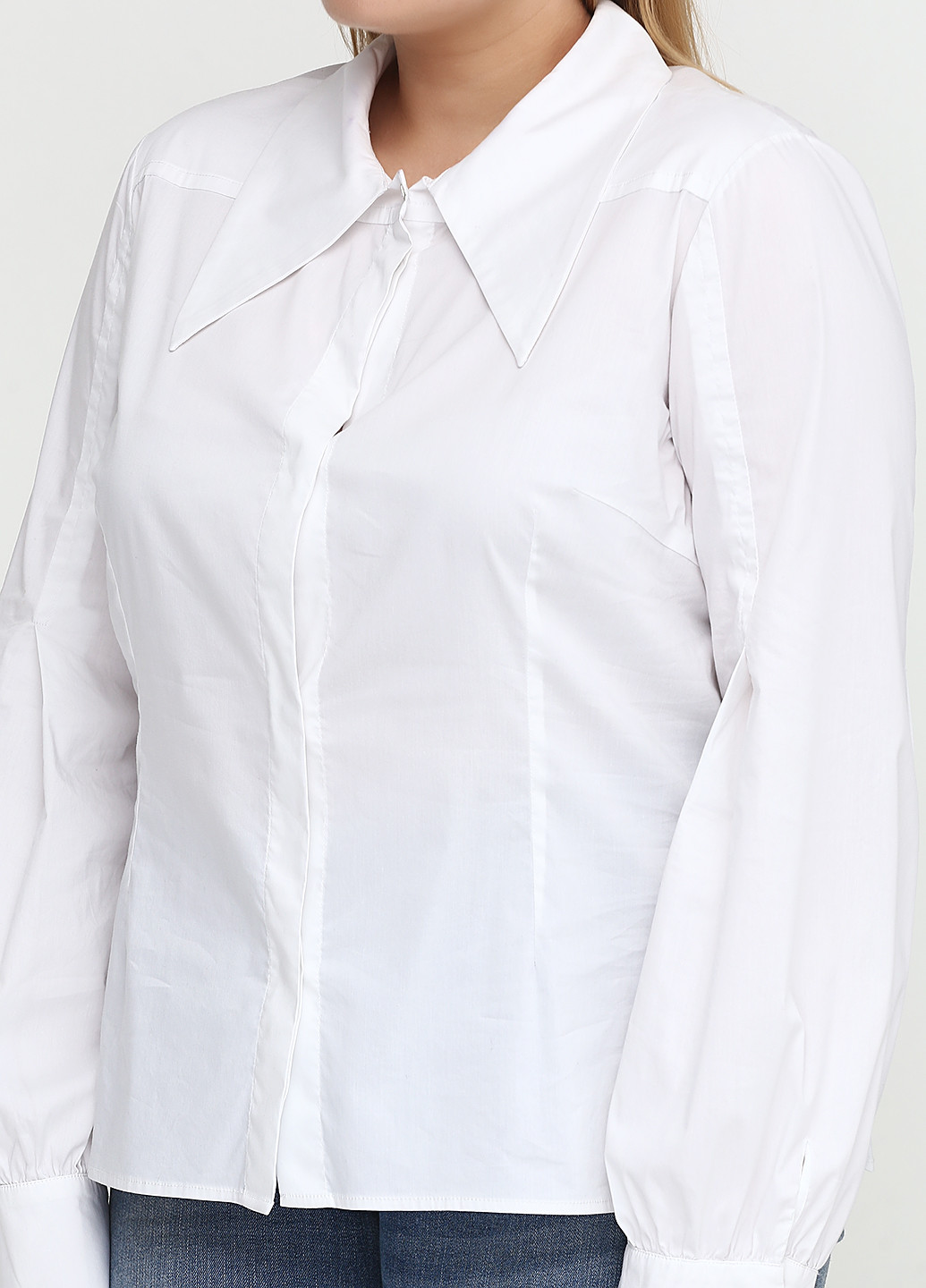 Белая демисезонная блуза Oblique