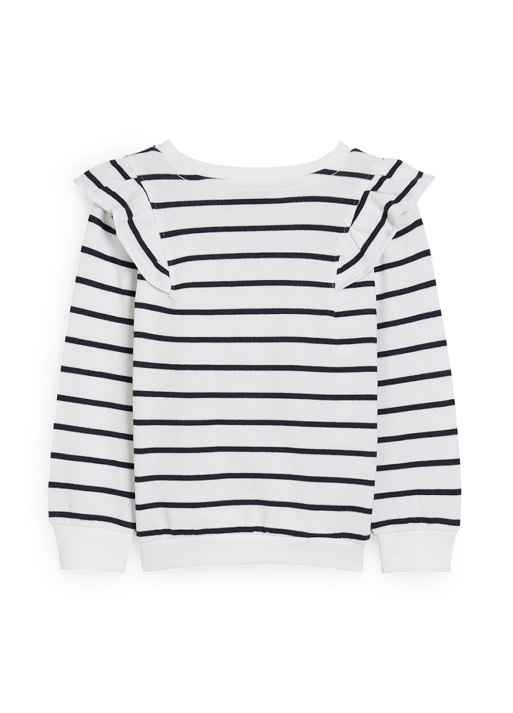 C&A свитшот полоска белый кэжуал хлопок