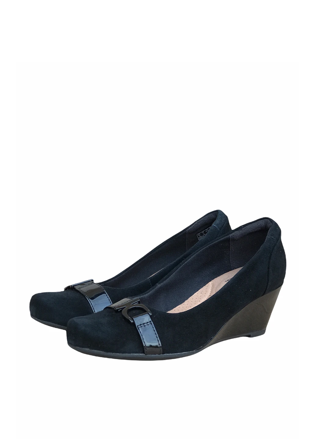 Clarks Туфлі туфлі-човники чорний з натуральна замша, — демісезон (252011142)