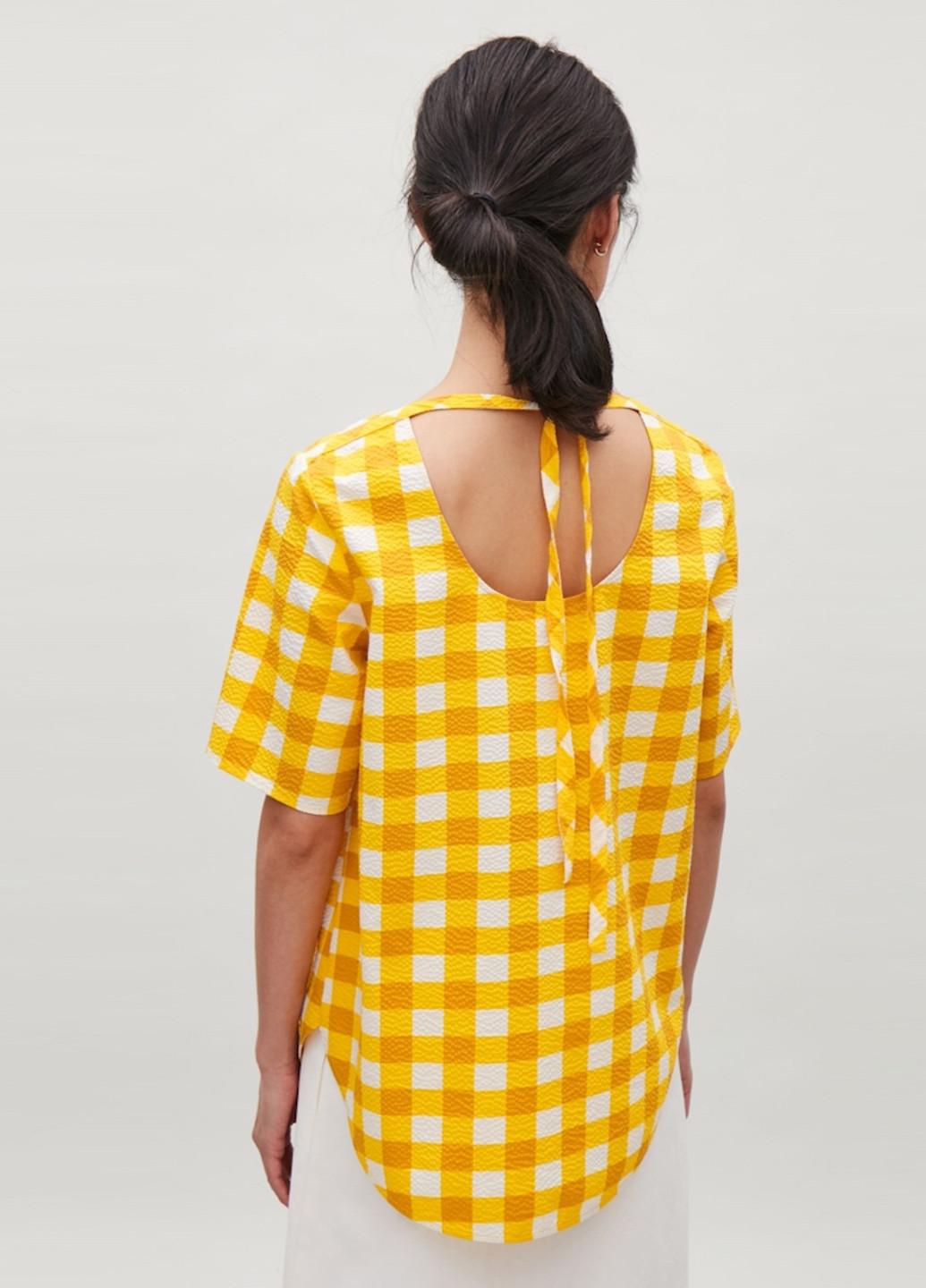 Жовта літня блуза Cos