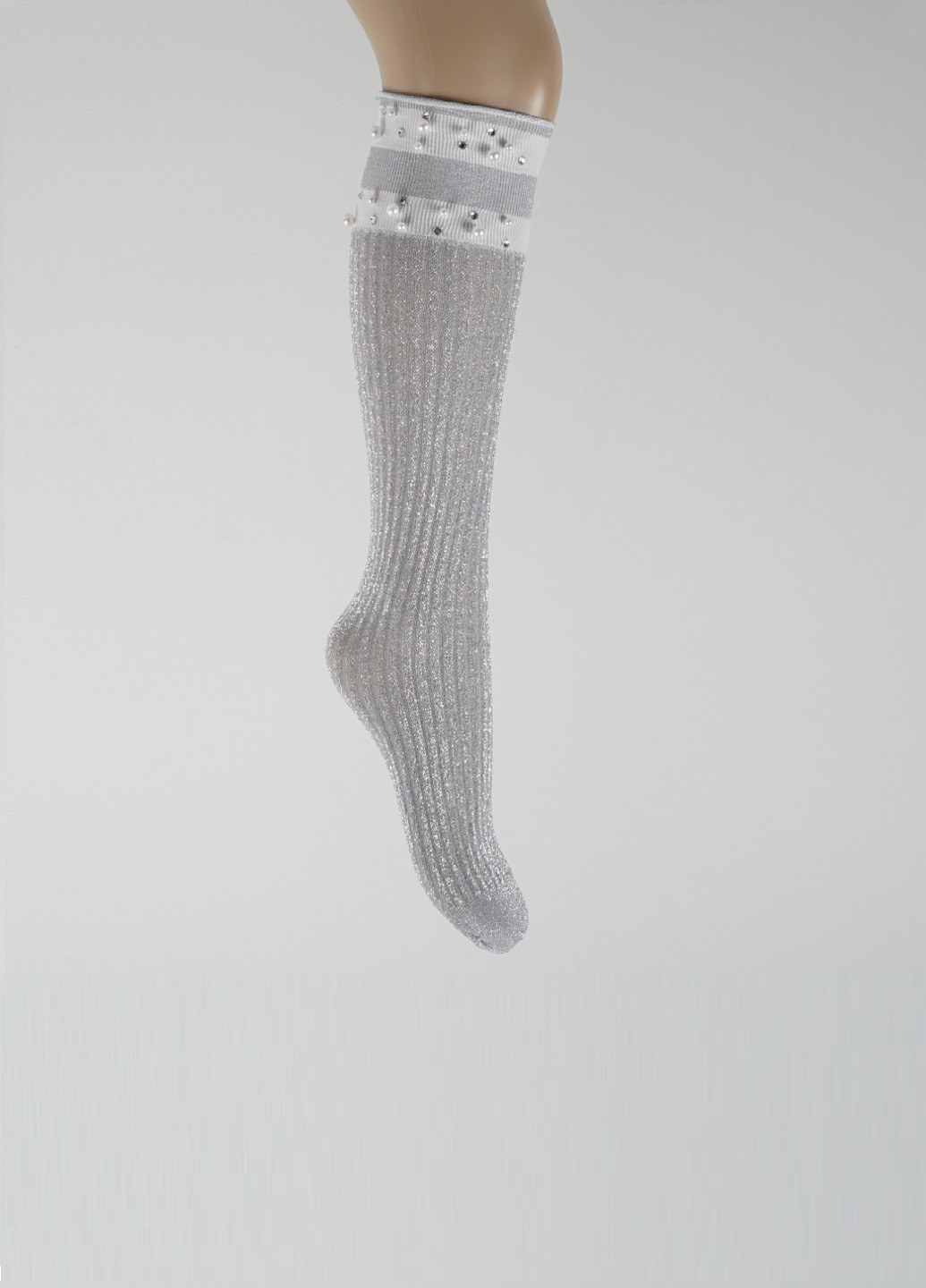 Шкарпетки для дівчат (люрекс),, 5-6, white Katamino k10023 (252896832)