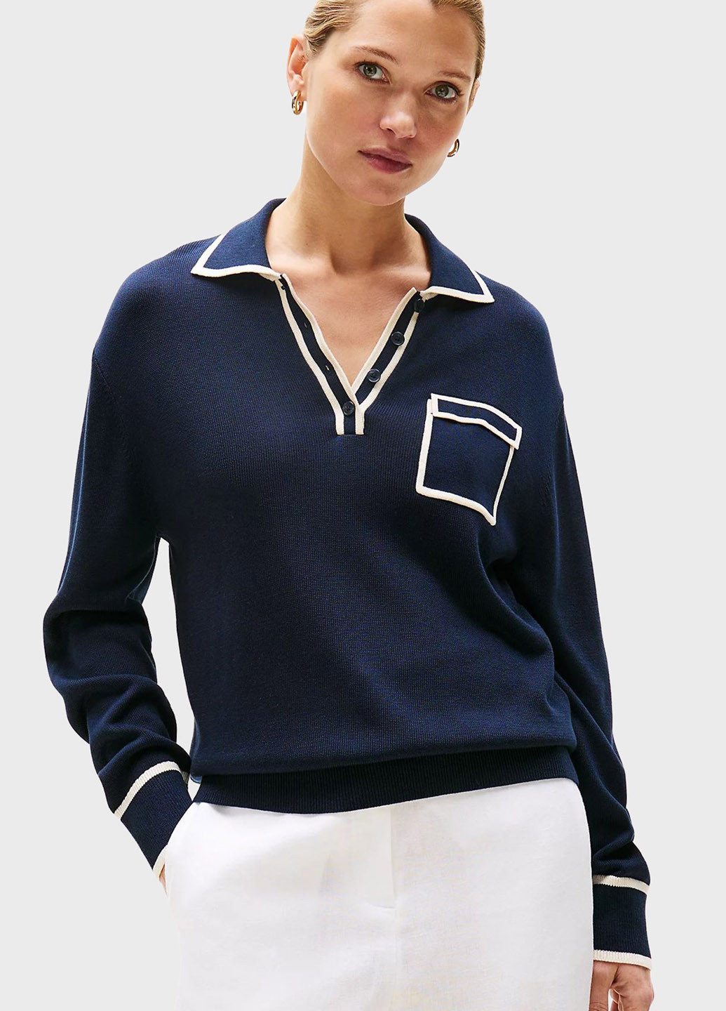 Темно-синий демисезонный свитер Tommy Hilfiger