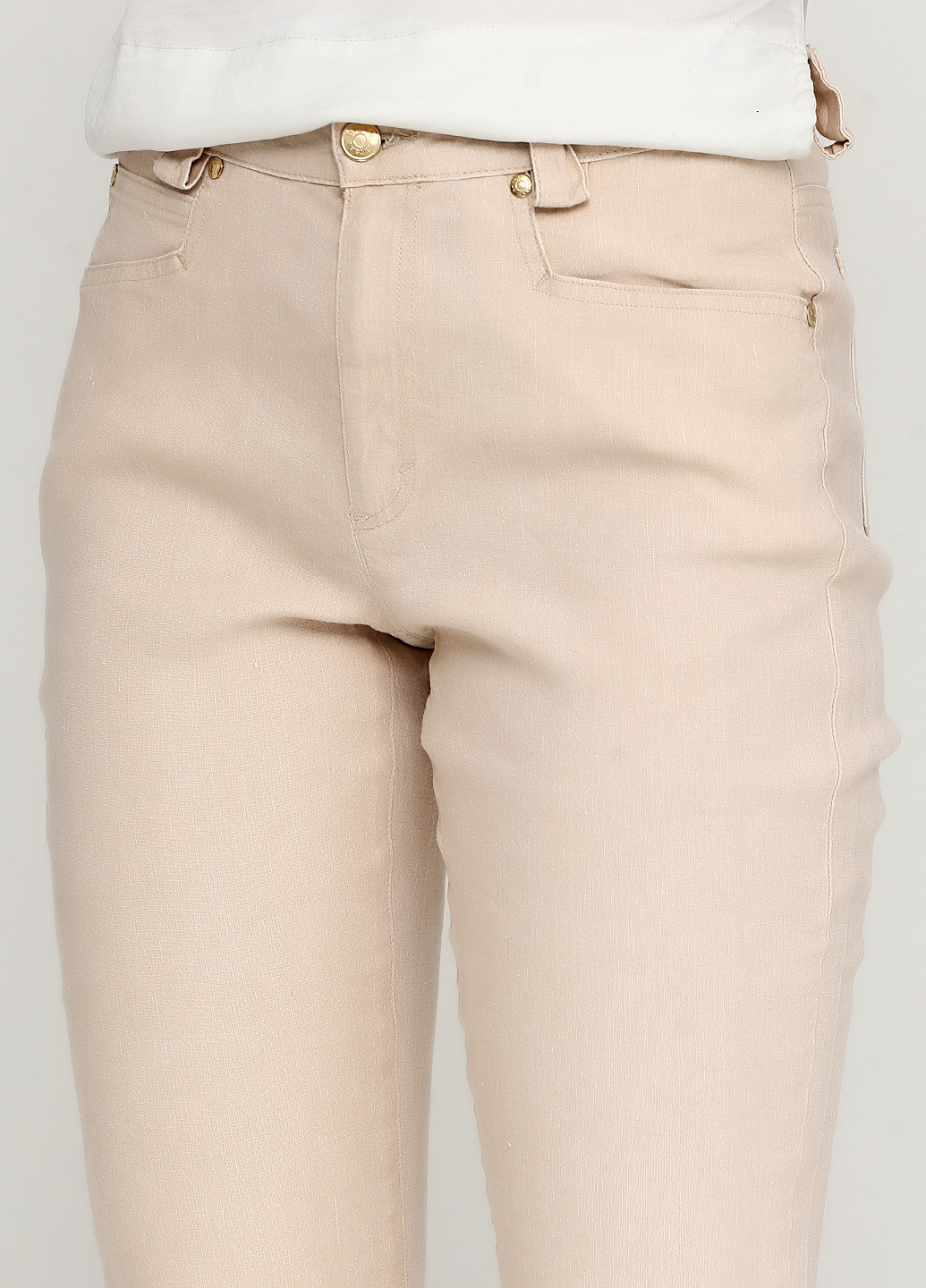 Песочные кэжуал демисезонные прямые брюки Angelo Marani