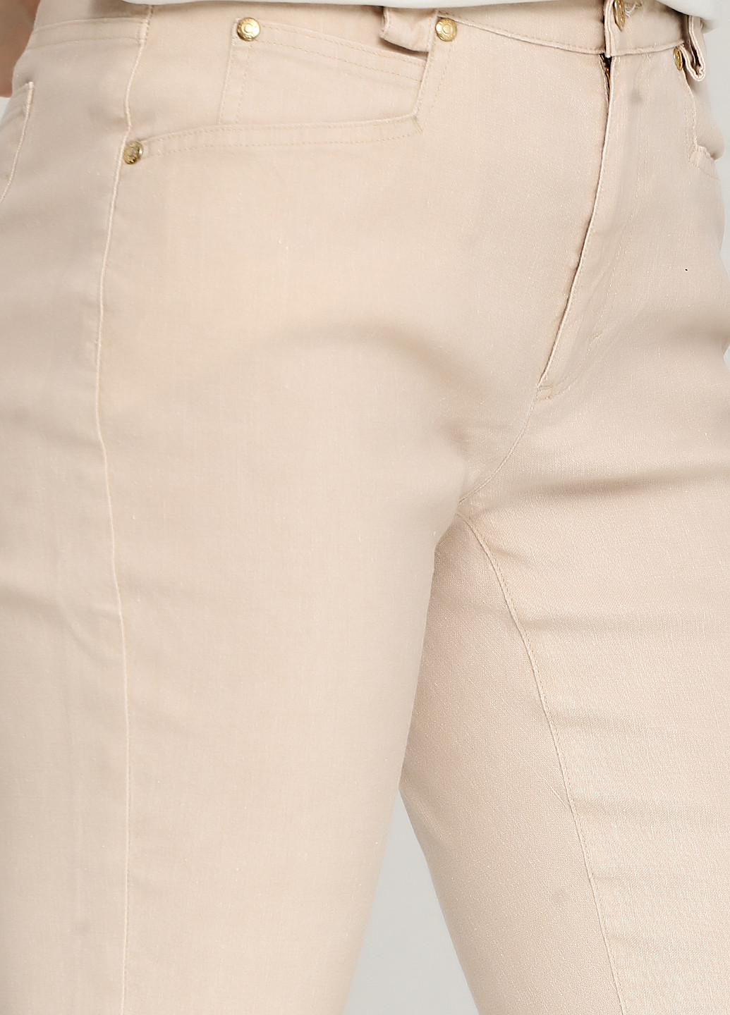 Песочные кэжуал демисезонные прямые брюки Angelo Marani