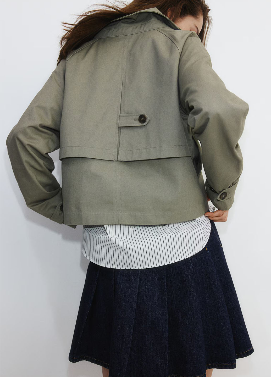 Плащ H&M на пуговицах лето (362050190)