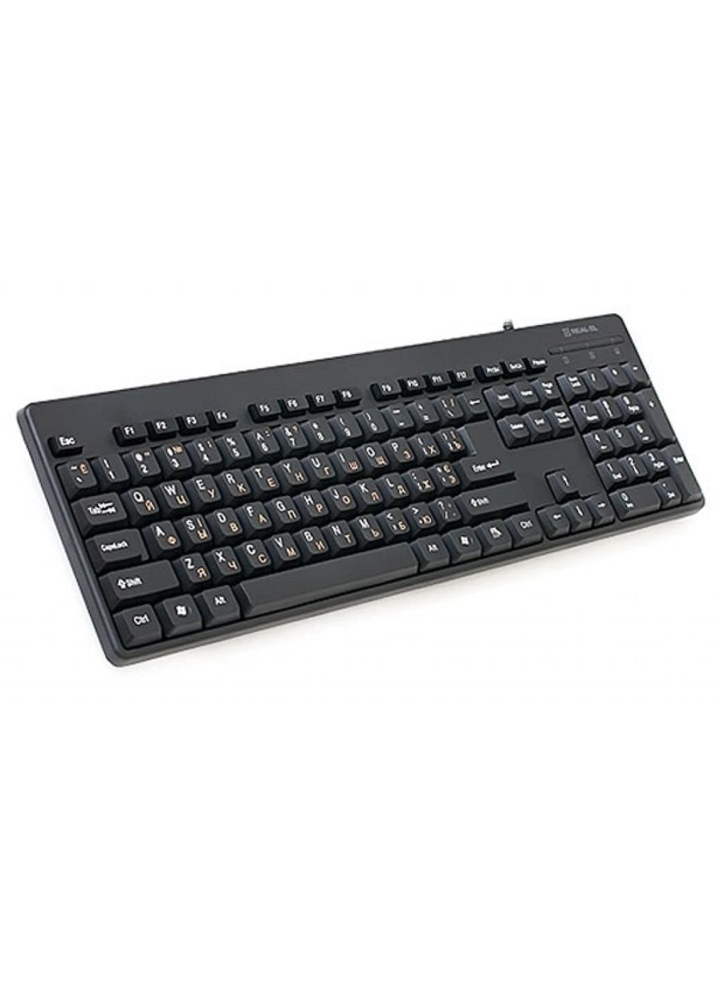 Клавіатура 502 стандартна, USB, чорна Real-El (250604304)