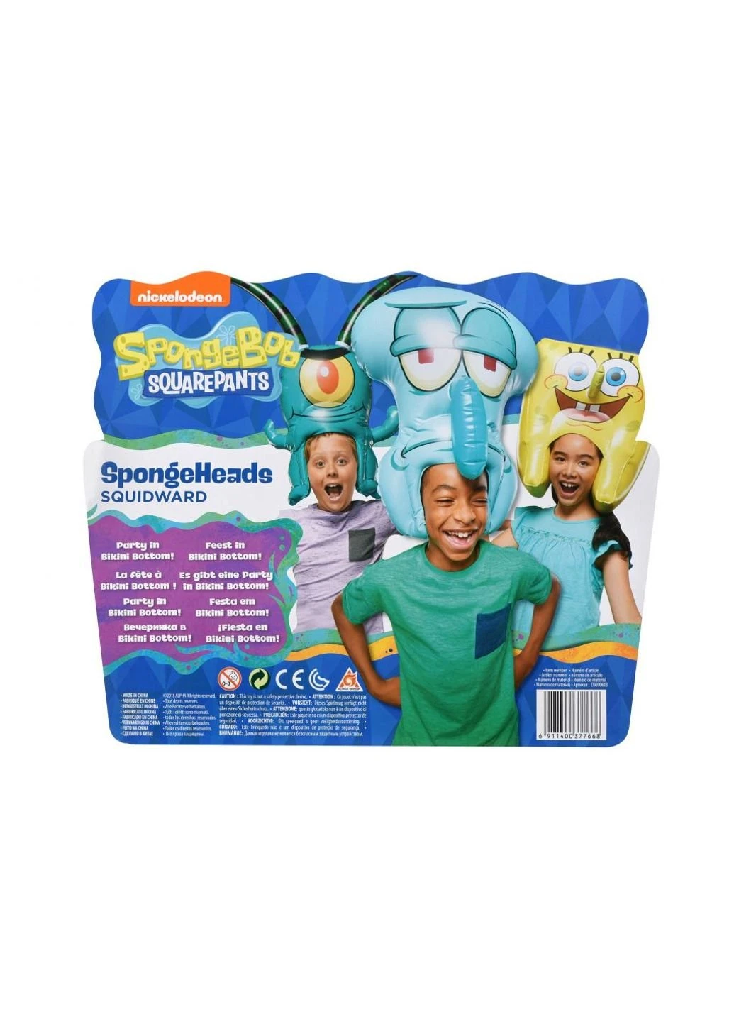 Фигурка SpongeHeads головной убор SpongeHeads Squidward Nickelodeon (252247305)