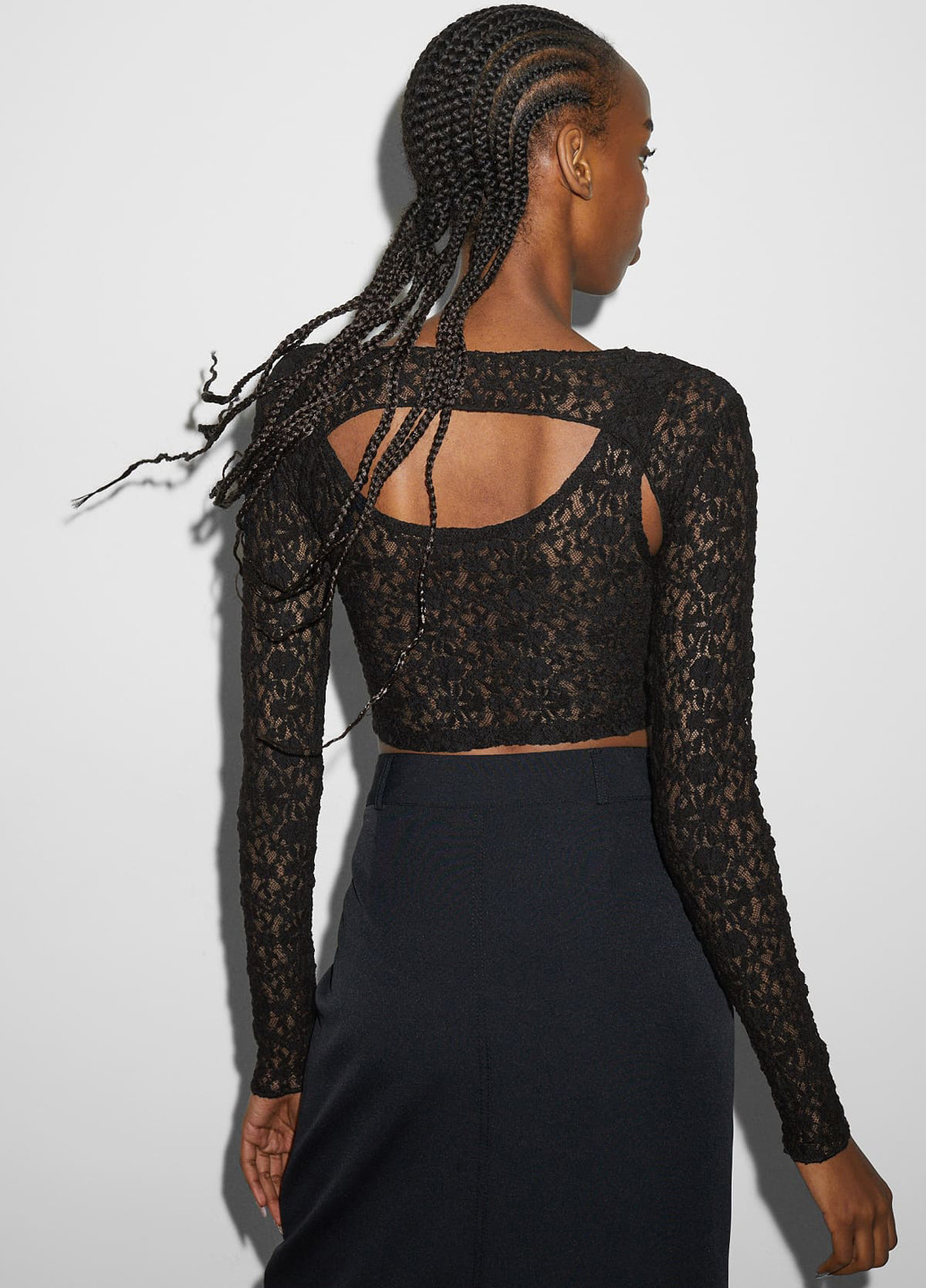 Чорний літній комплект (топ, болеро) C&A