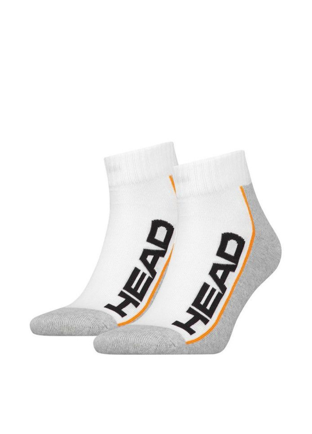 Шкарпетки (2 пари) Head логотипи білі спортивні