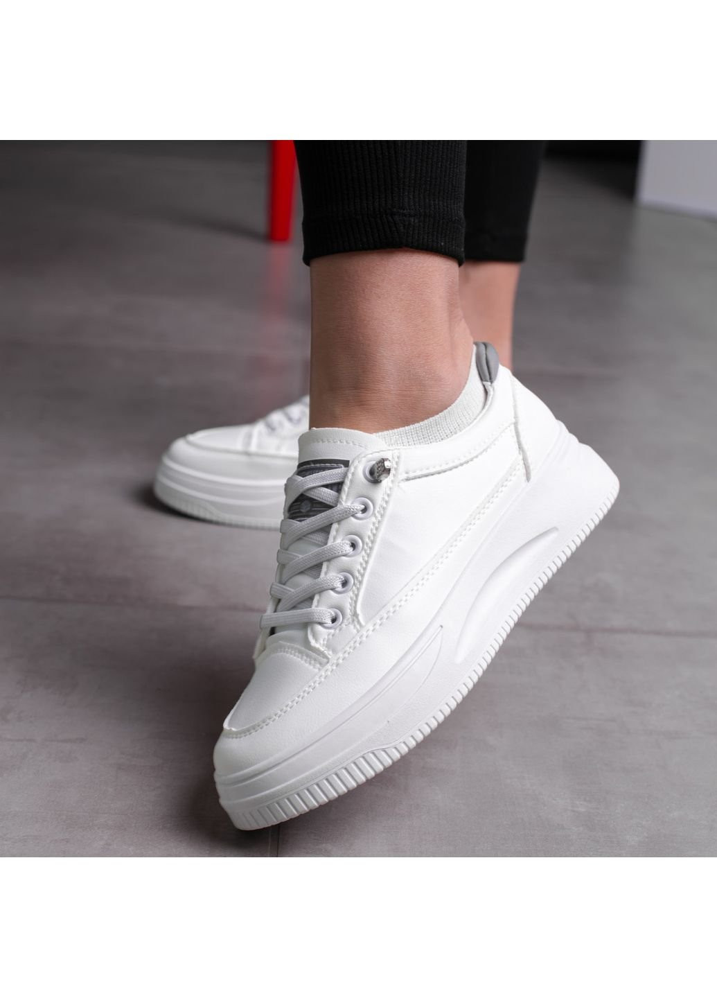 Белые демисезонные кроссовки женские dusty 3566 40 25 см белый Fashion