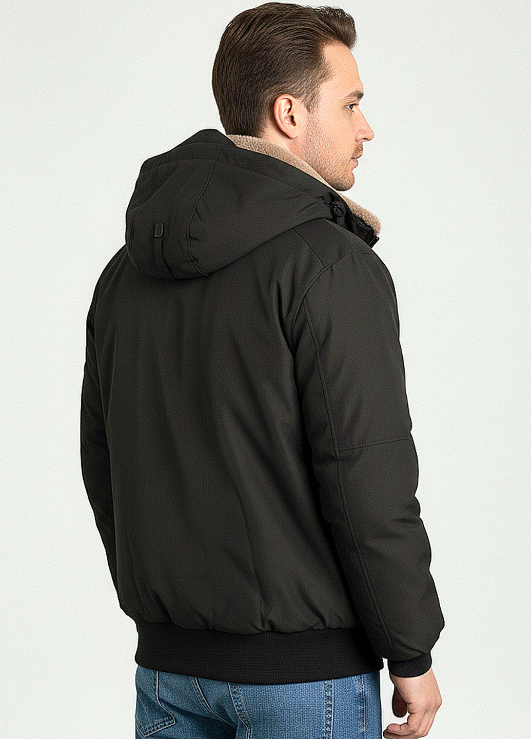 Оливковая (хаки) зимняя куртка Sun's House