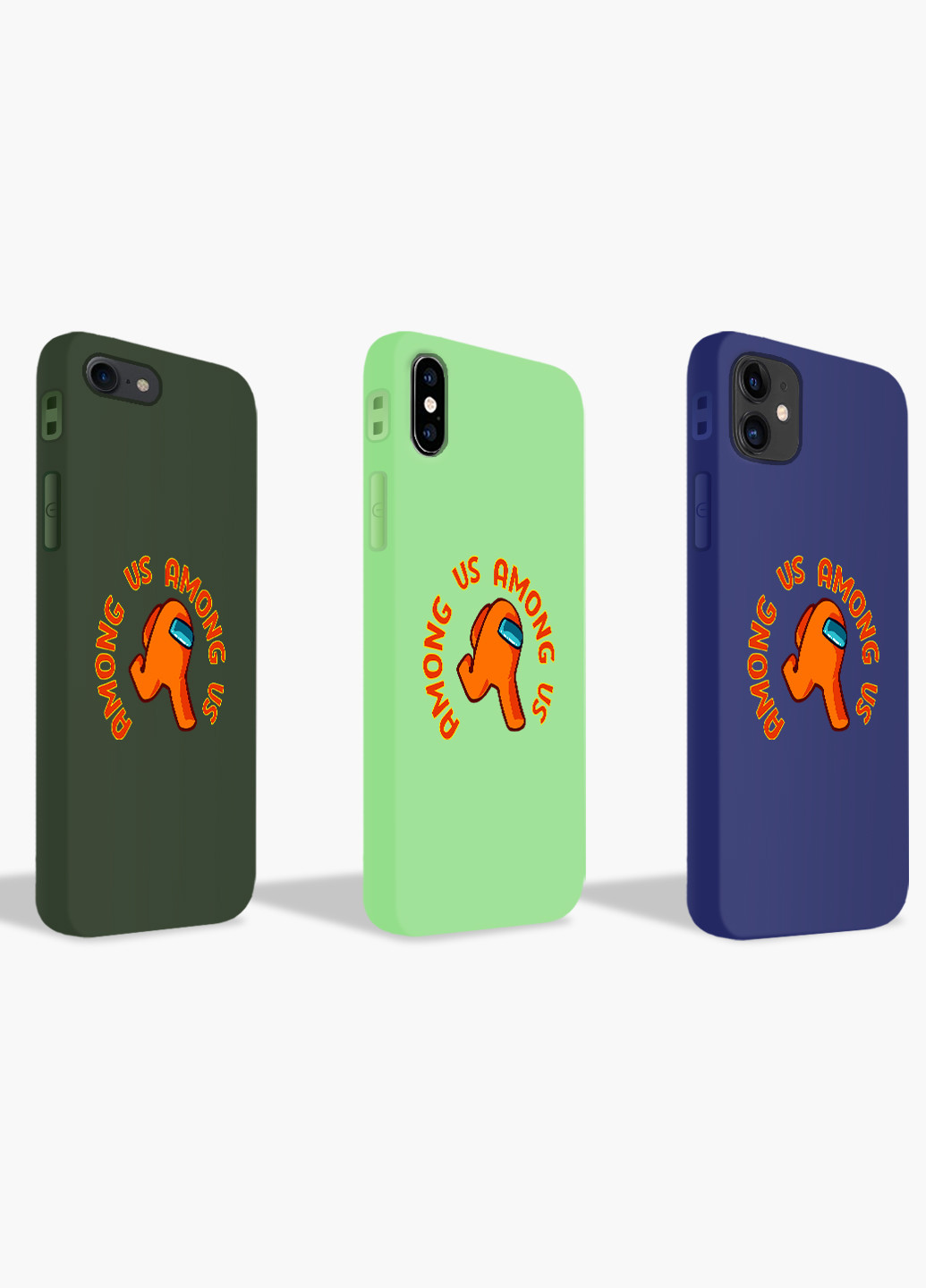 Чохол силіконовий Apple Iphone Xs Амонг Ас Помаранчевий (Among Us Orange) (8938-2408) MobiPrint (219556371)