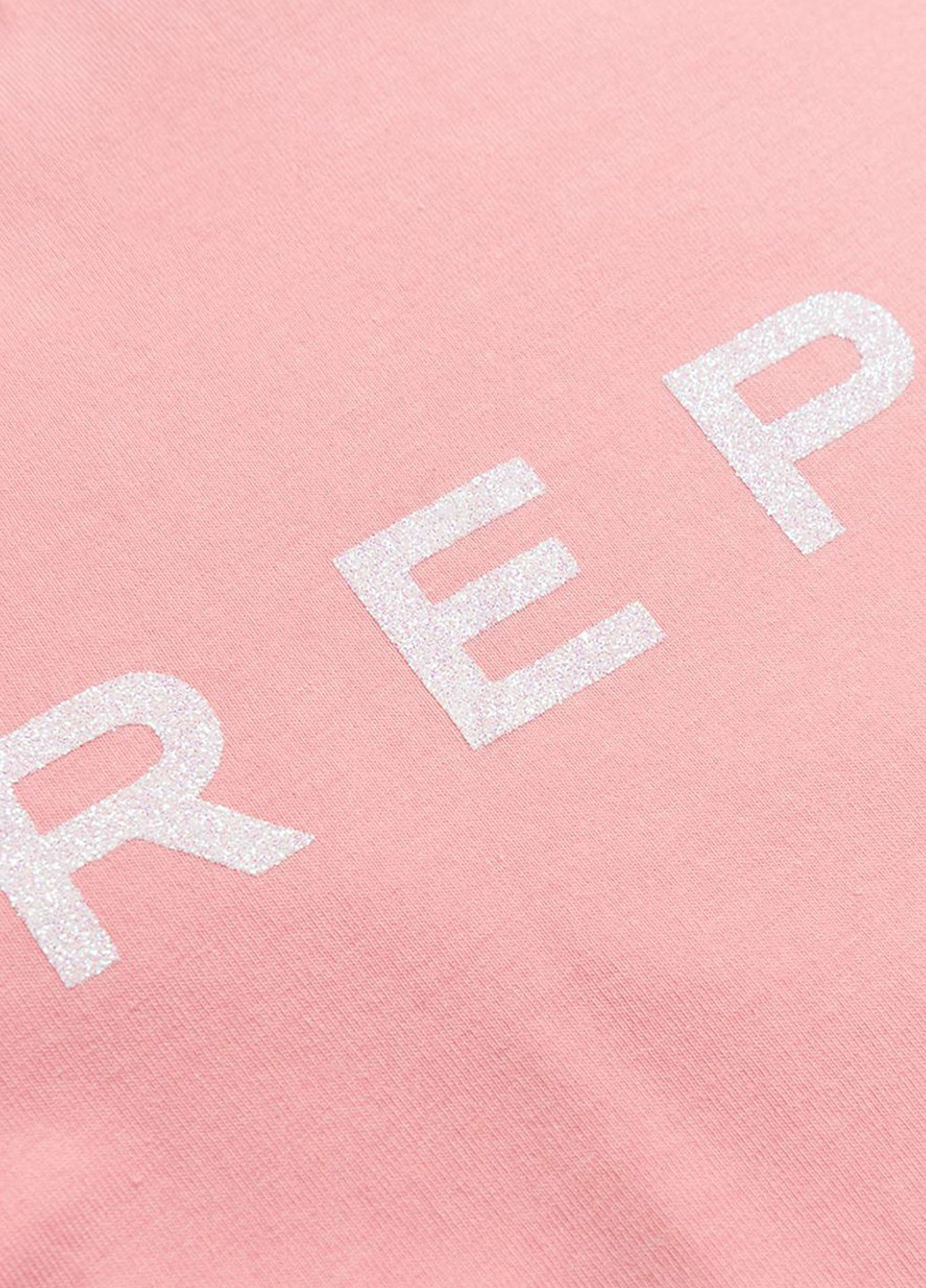 Розовый демисезонный кэжуал лонгслив Replay с надписями