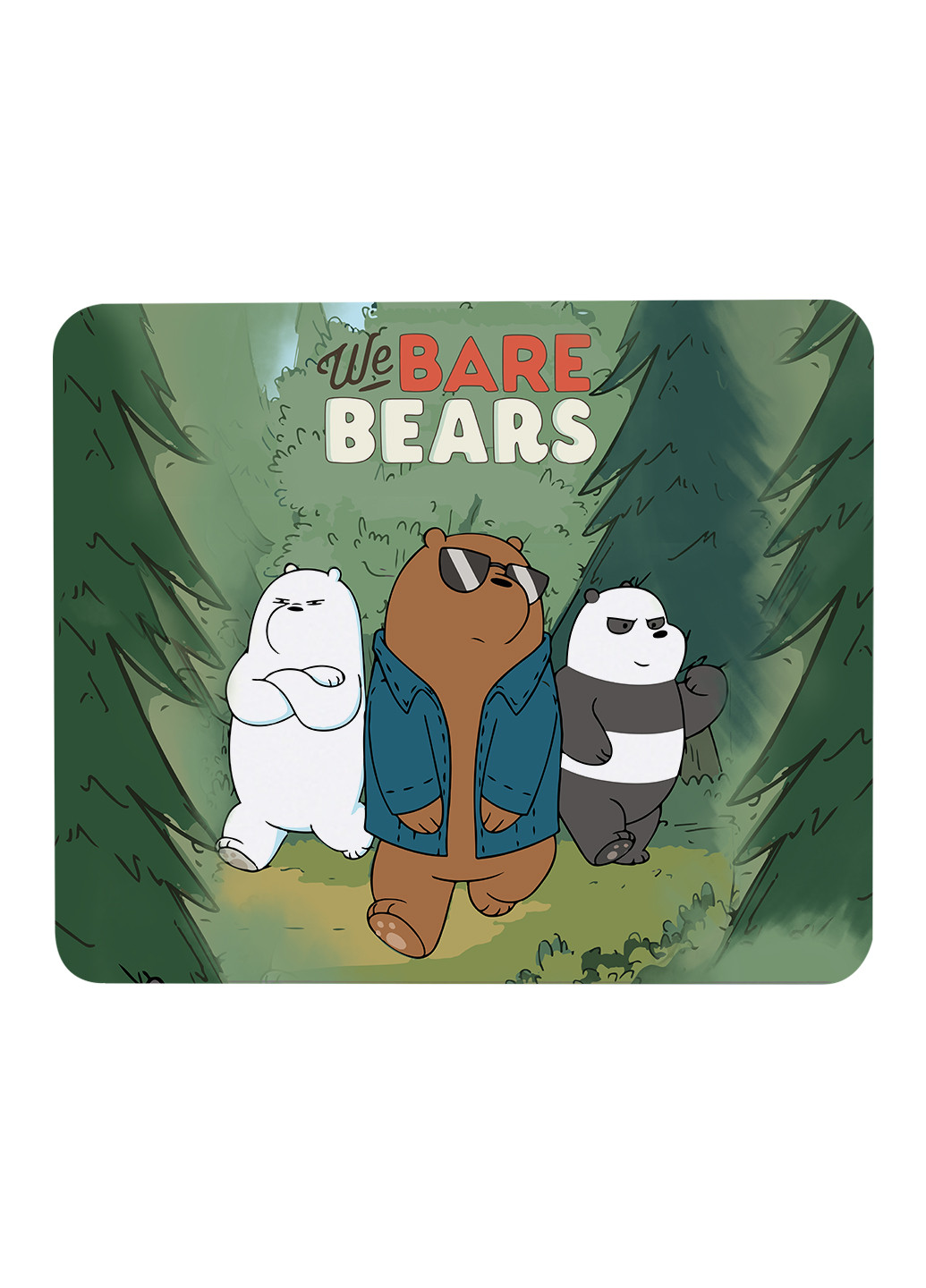Килимок для мишки Вся правда про ведмедів (We Bare Bears) (25108-2664) 22х18 см MobiPrint (222995225)
