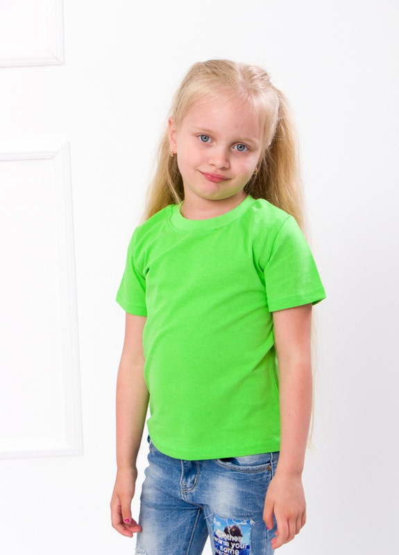 Зелена літня футболка дитяча Носи своє 6021
