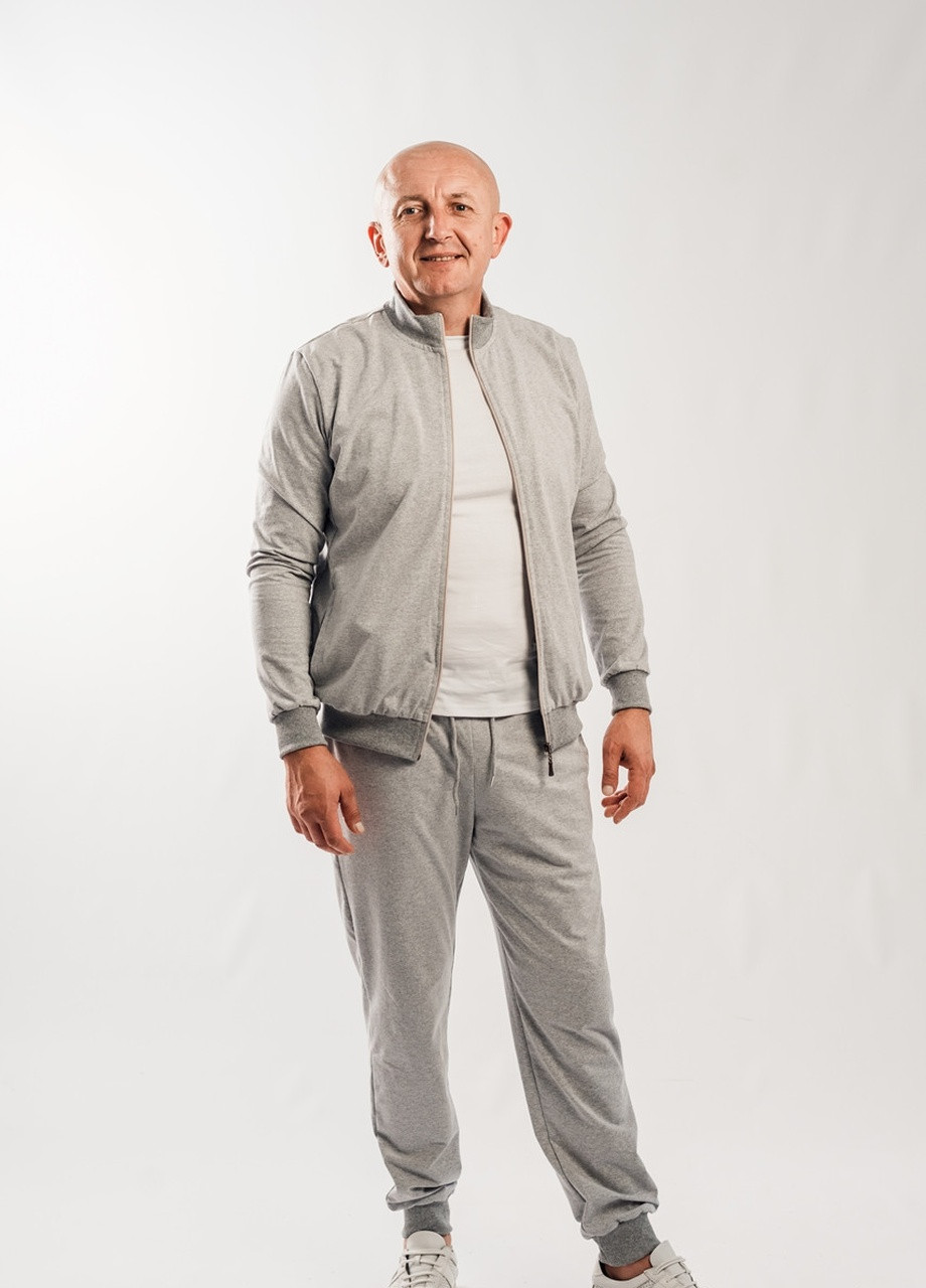 Серый демисезонный мужской спортивный костюм v.o.g. брючный V.O.G.