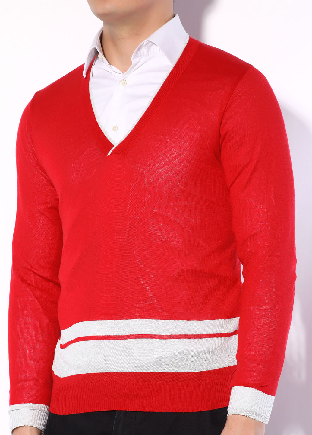 Красный демисезонный пуловер пуловер Flash