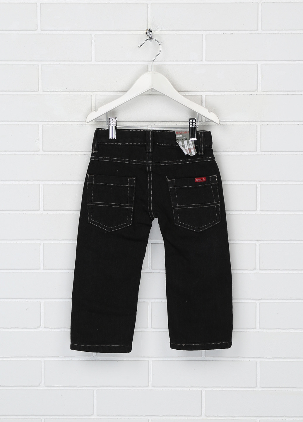Черные демисезонные прямые джинсы Nameit