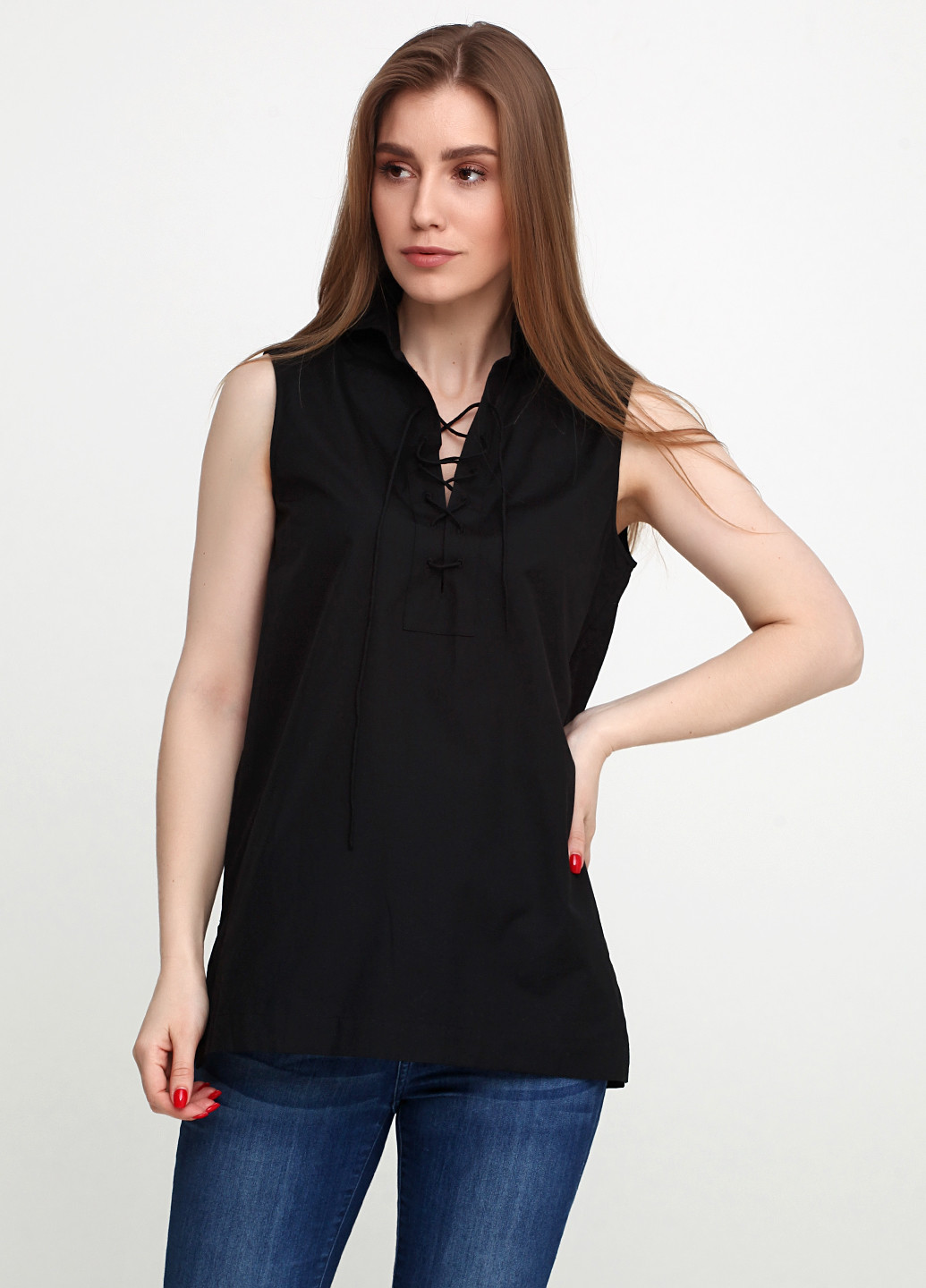 Чорна літня блуза Ralph Lauren
