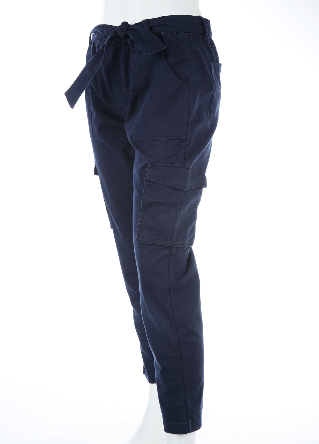 Синие кэжуал демисезонные зауженные брюки Boden