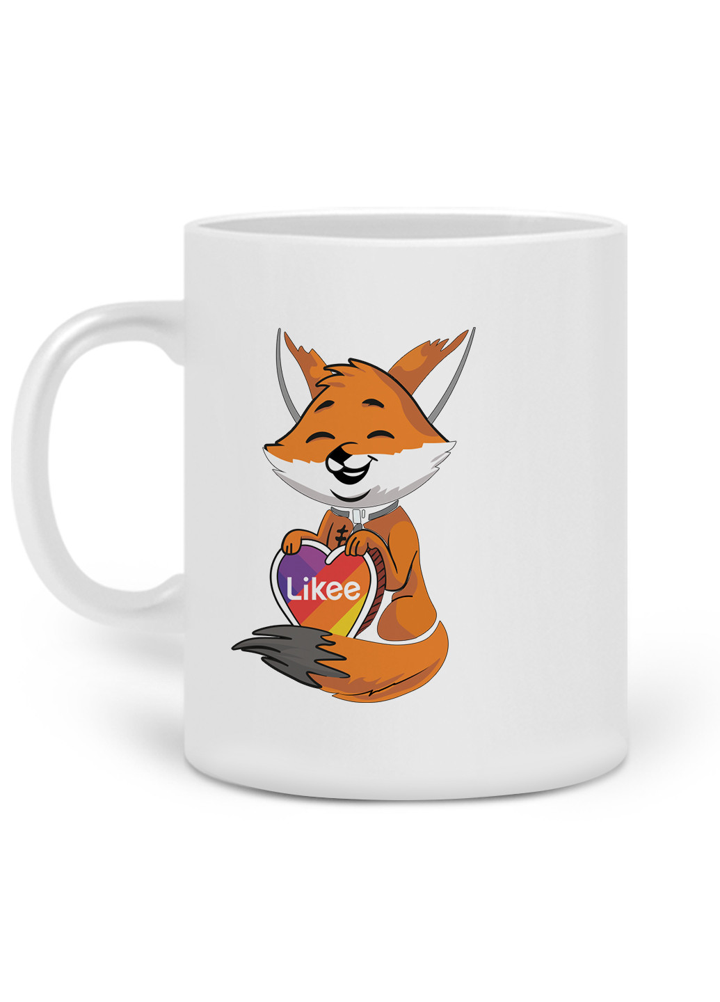 Кружка Лайк (Likee) 330 мл горнятко керамічне (20259-1033) MobiPrint (219774760)