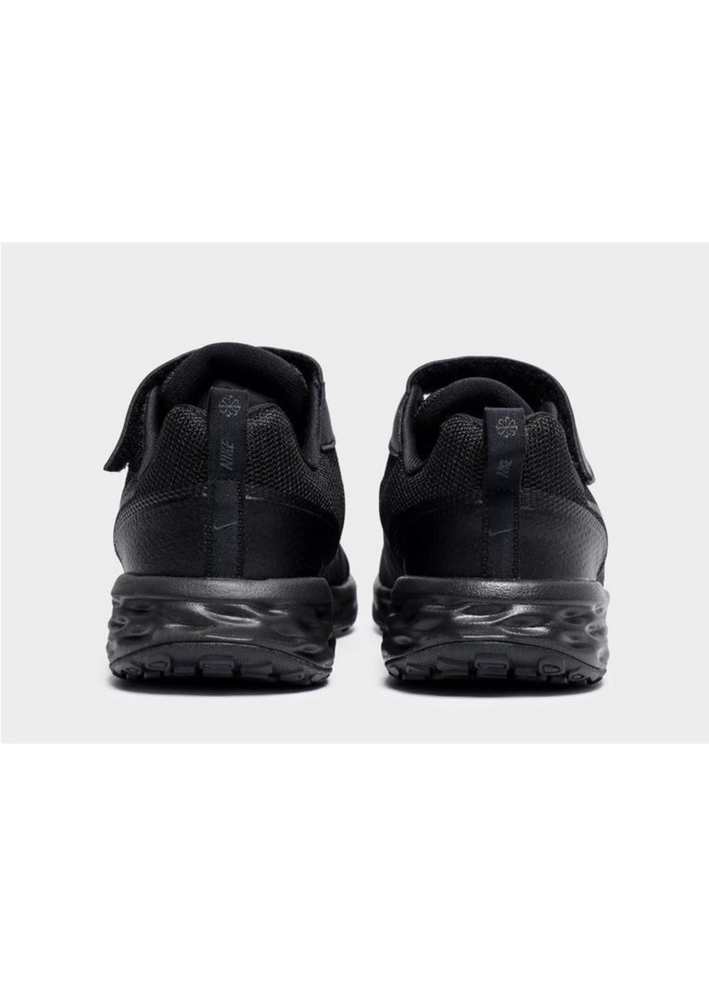 Чорні осінні кроссовки revolution 6 nn (psv) dd1095-001 Nike REVOLUTION 6 NN (PSV)