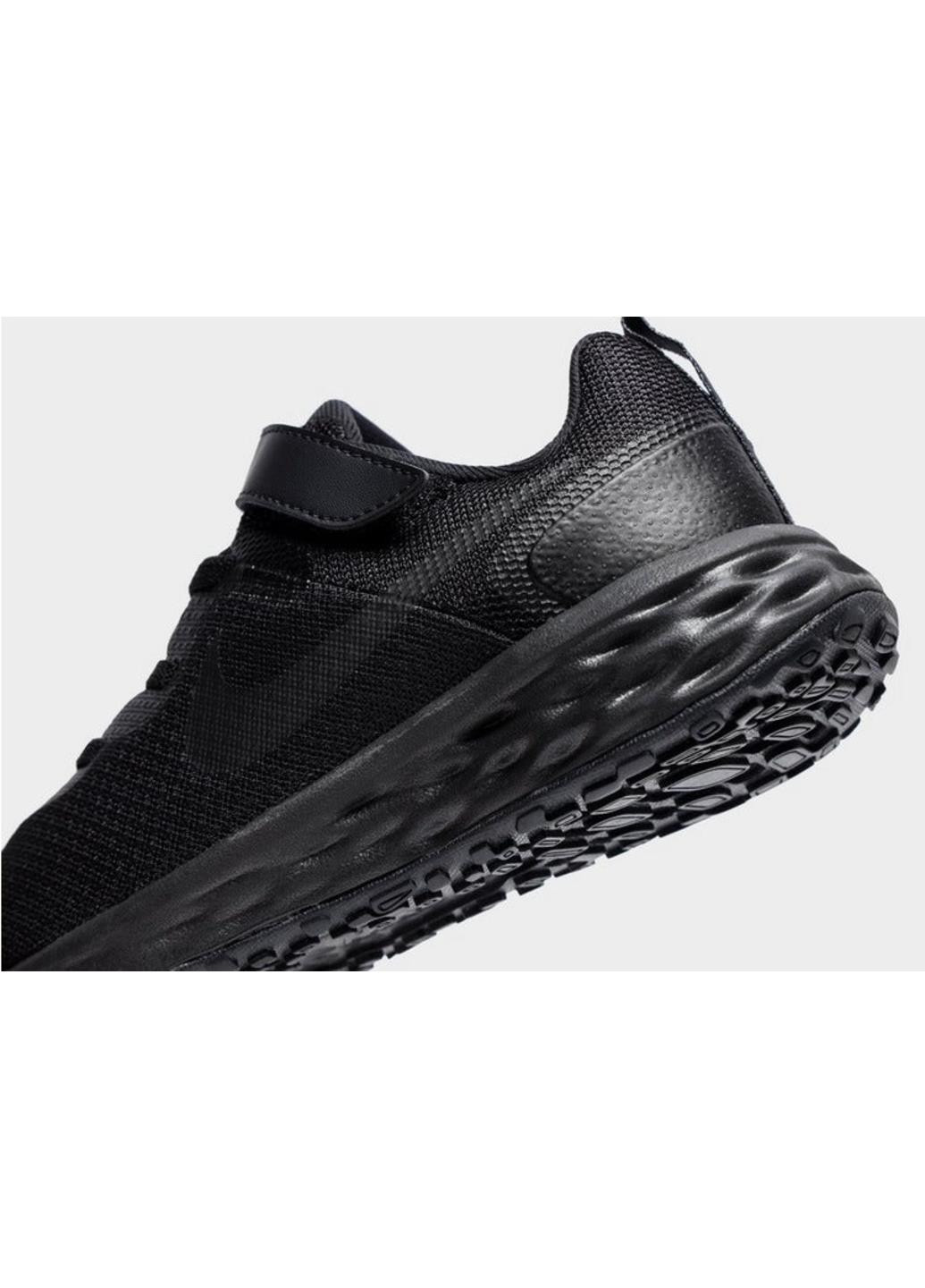 Чорні осінні кроссовки revolution 6 nn (psv) dd1095-001 Nike REVOLUTION 6 NN (PSV)