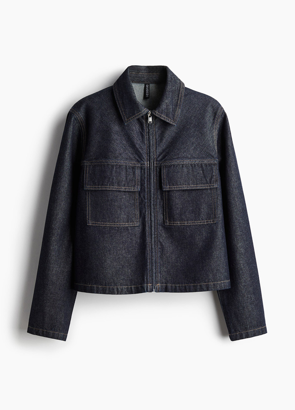 Темно-синий женский жакет H&M однотонный - демисезонный