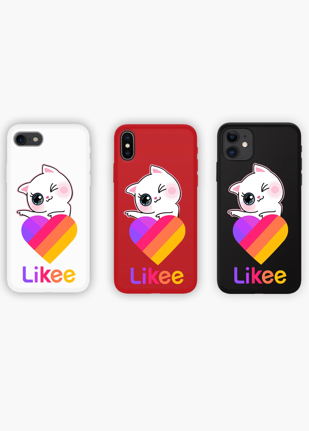 Чохол силіконовий Apple Iphone 8 plus Лайк Котик (Likee Cat) (6154-1595) MobiPrint (219504444)