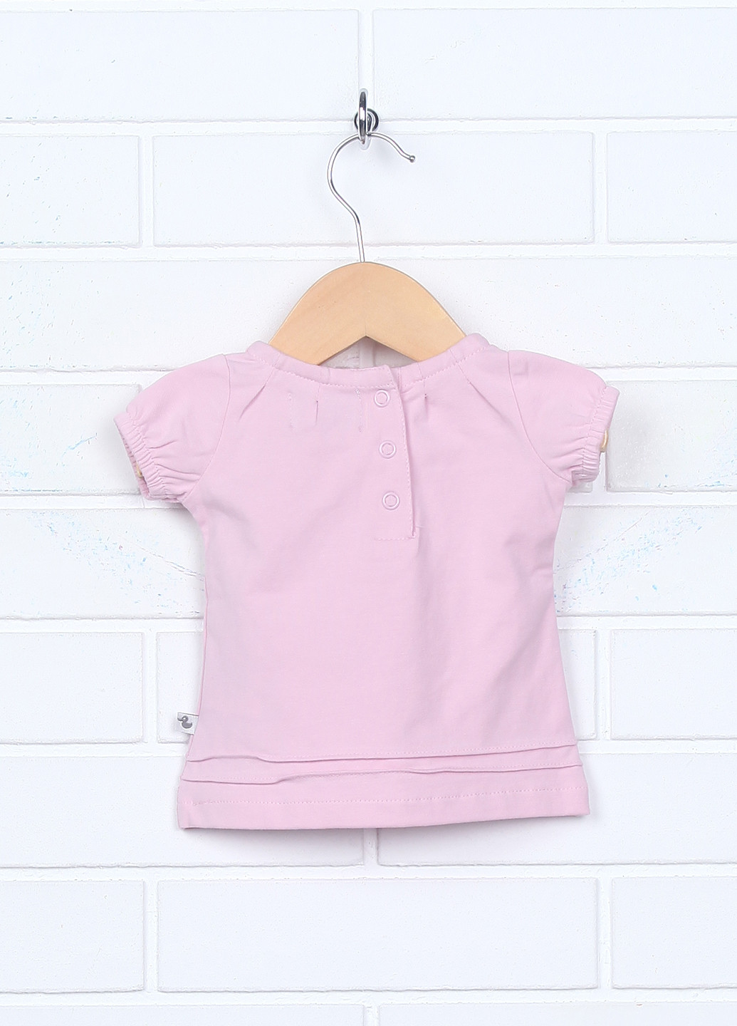 Розовая летняя футболка с коротким рукавом Ducky Beau
