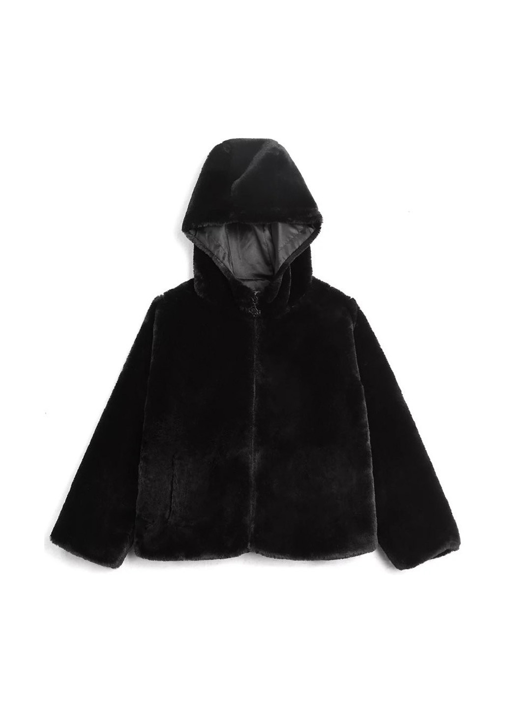 Черная зимняя куртка Guess