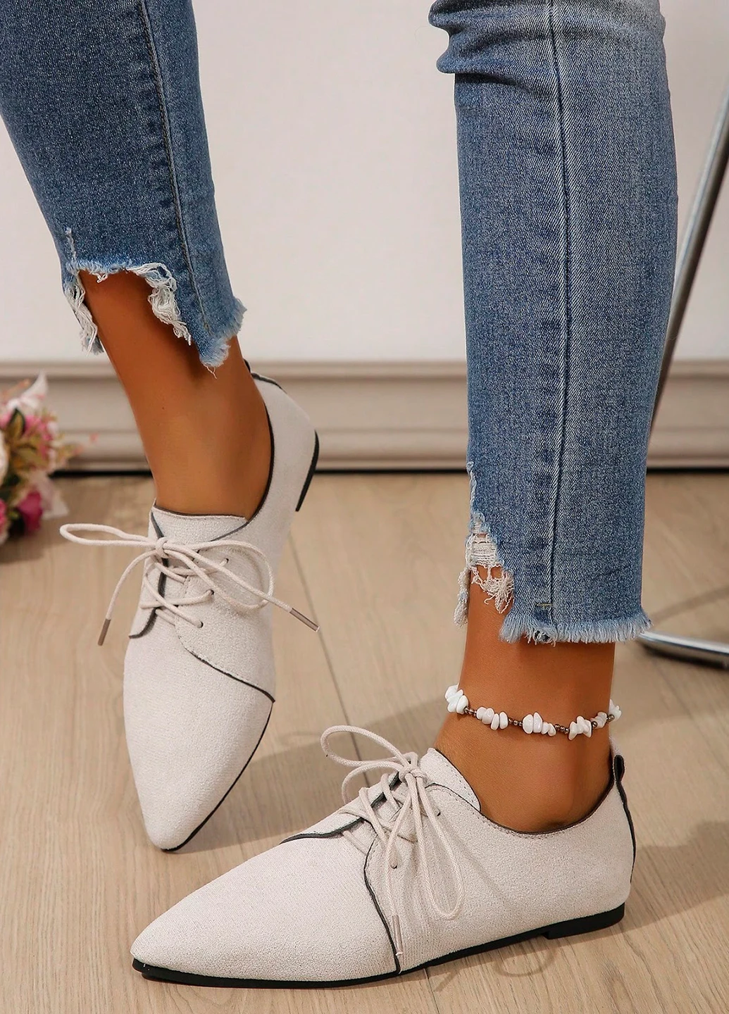SHEIN Туфли светло-бежевый з текстиль, китай — демисезон (329545880)