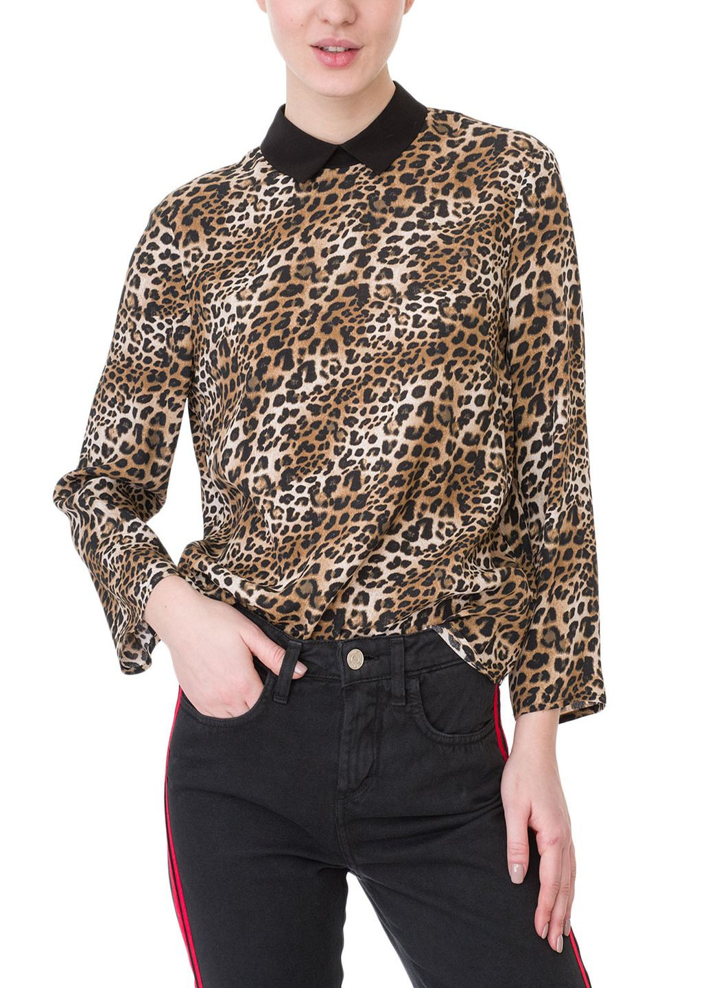 Комбінована блуза на запах Oui