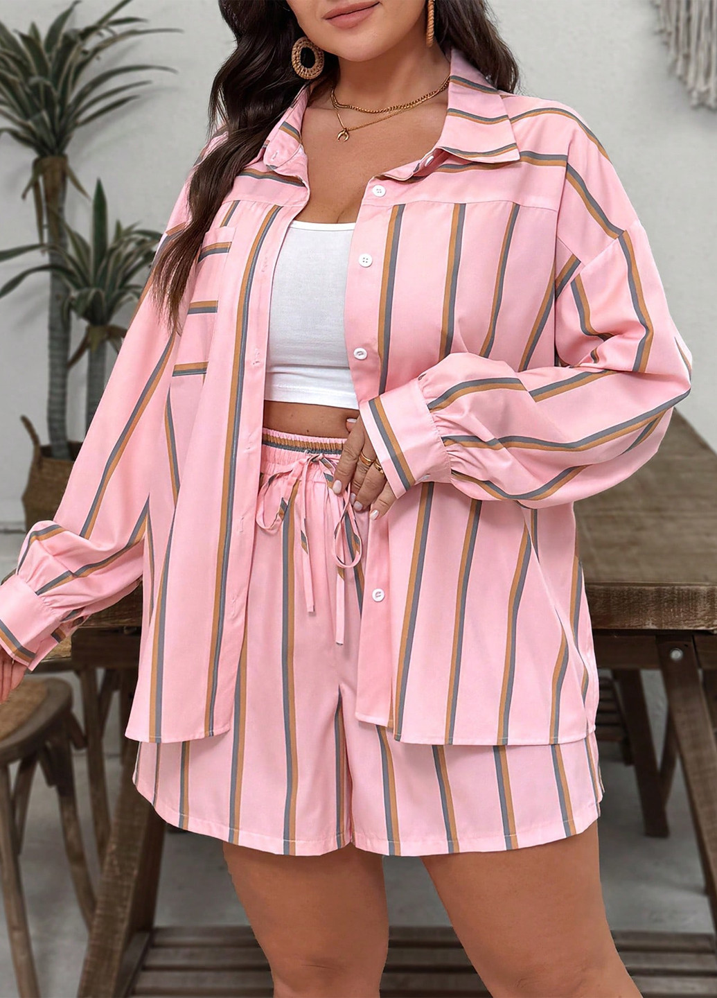 Костюм (рубашка, шорты) SHEIN (365628994)