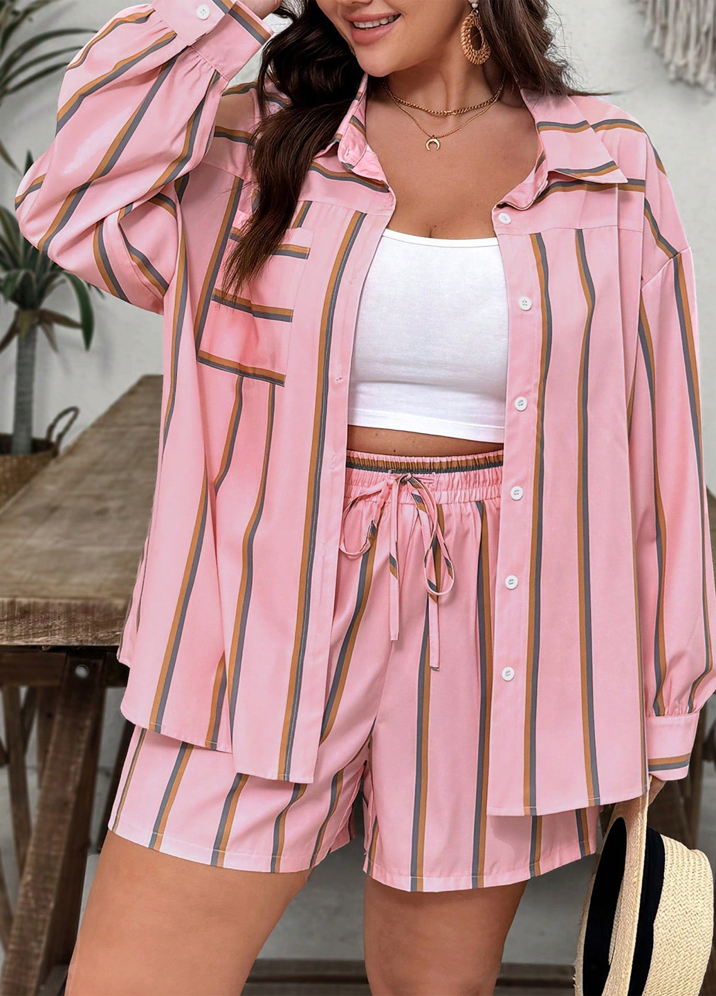 Костюм (рубашка, шорты) SHEIN (365628994)