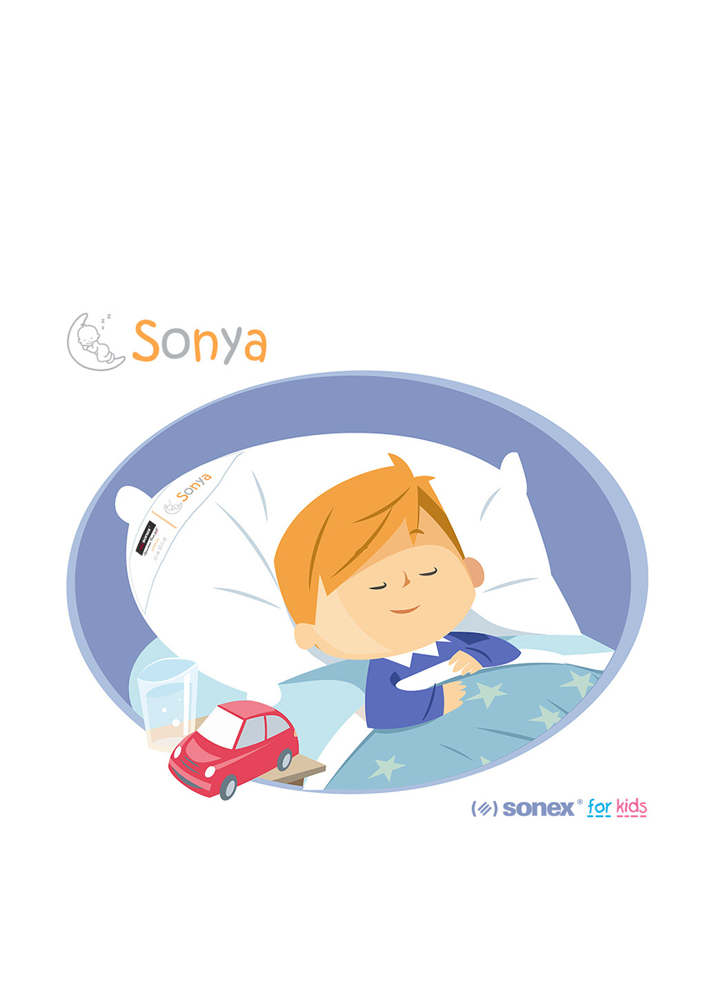 Наматрасник детский Sonya, 70x140 см Sonex (176862210)