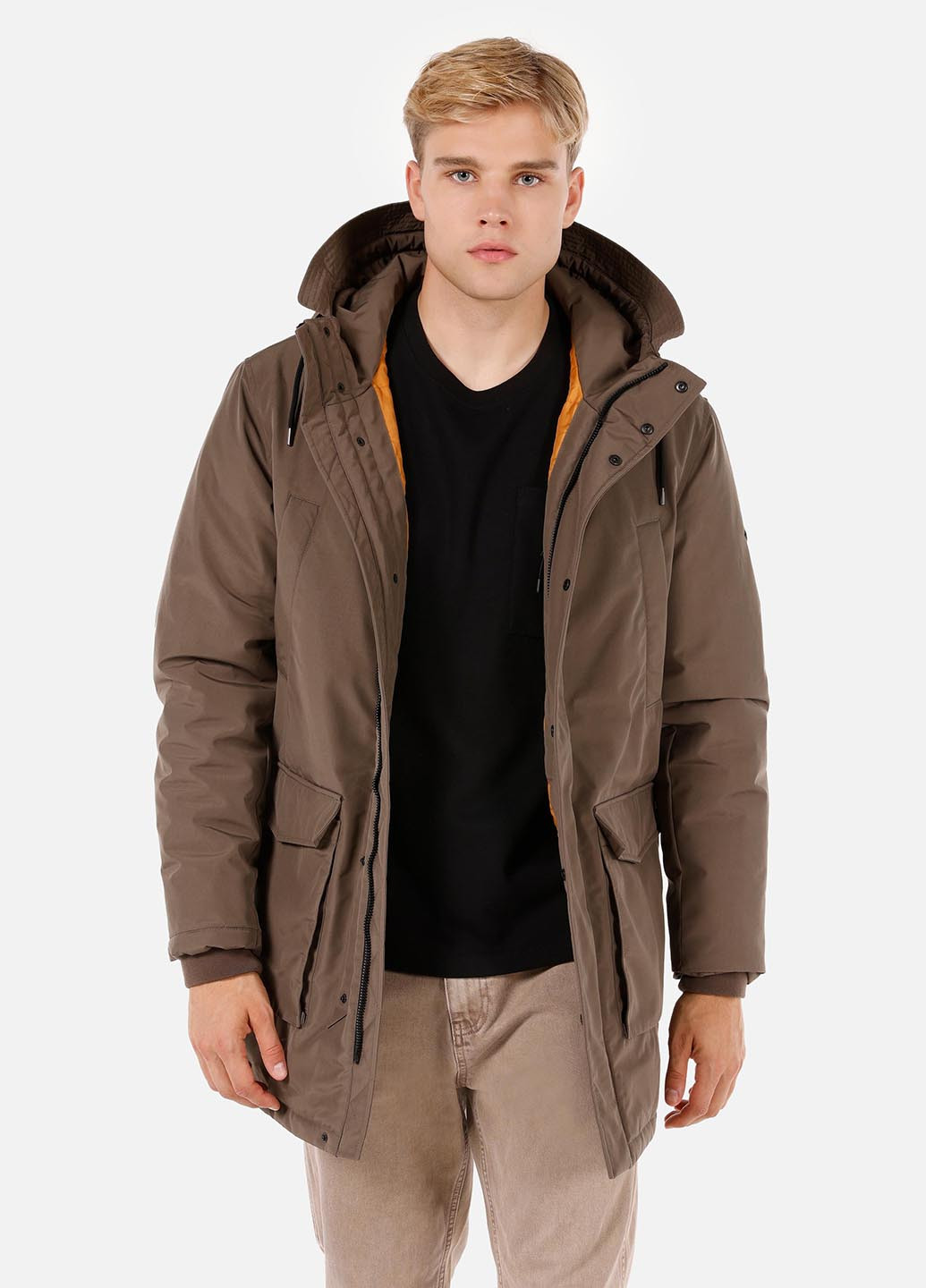 Темно-бежева демісезонна куртка Colin's