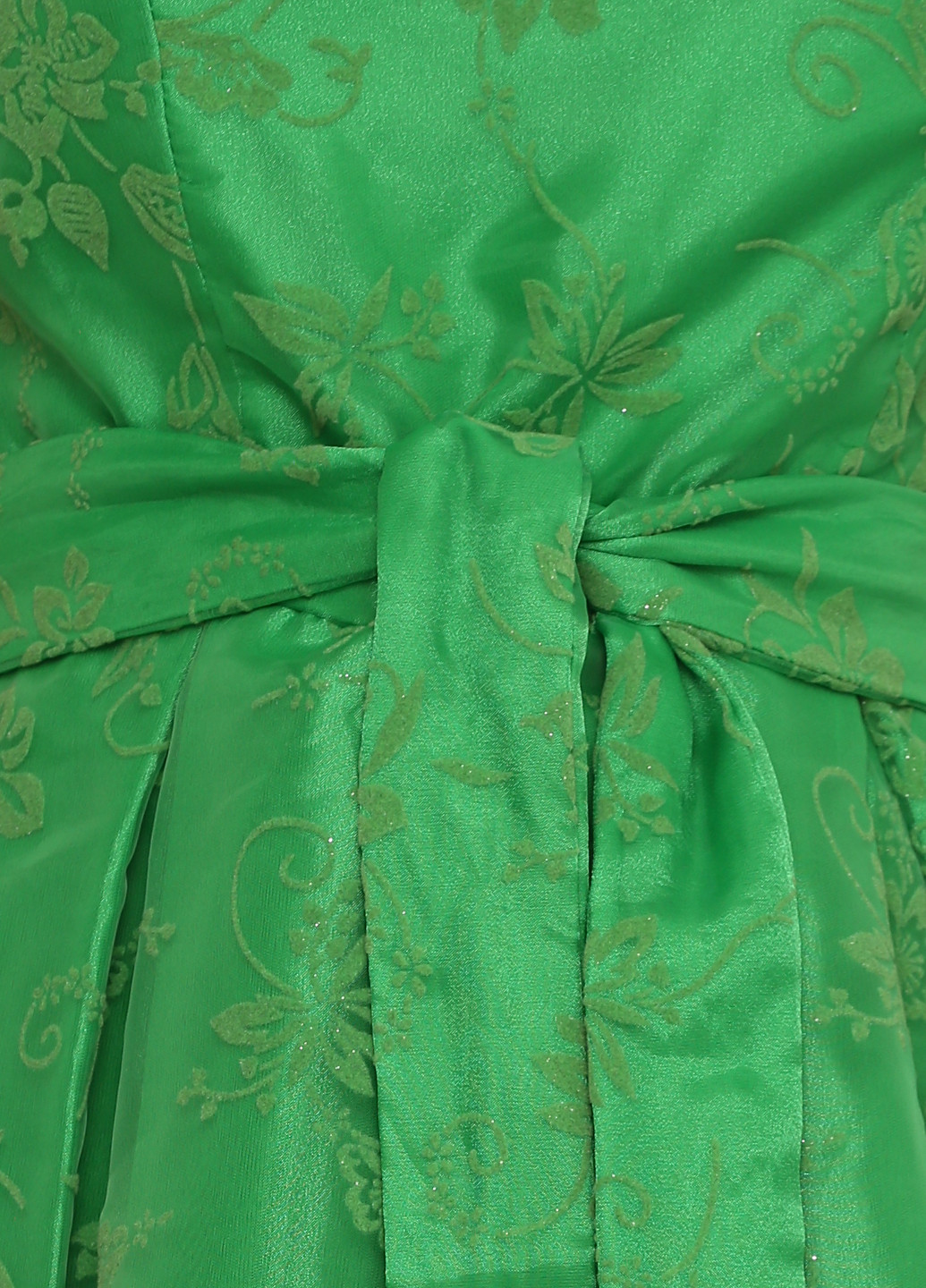 Зелена кежуал сукня з пишною спідницею Sassofono з квітковим принтом