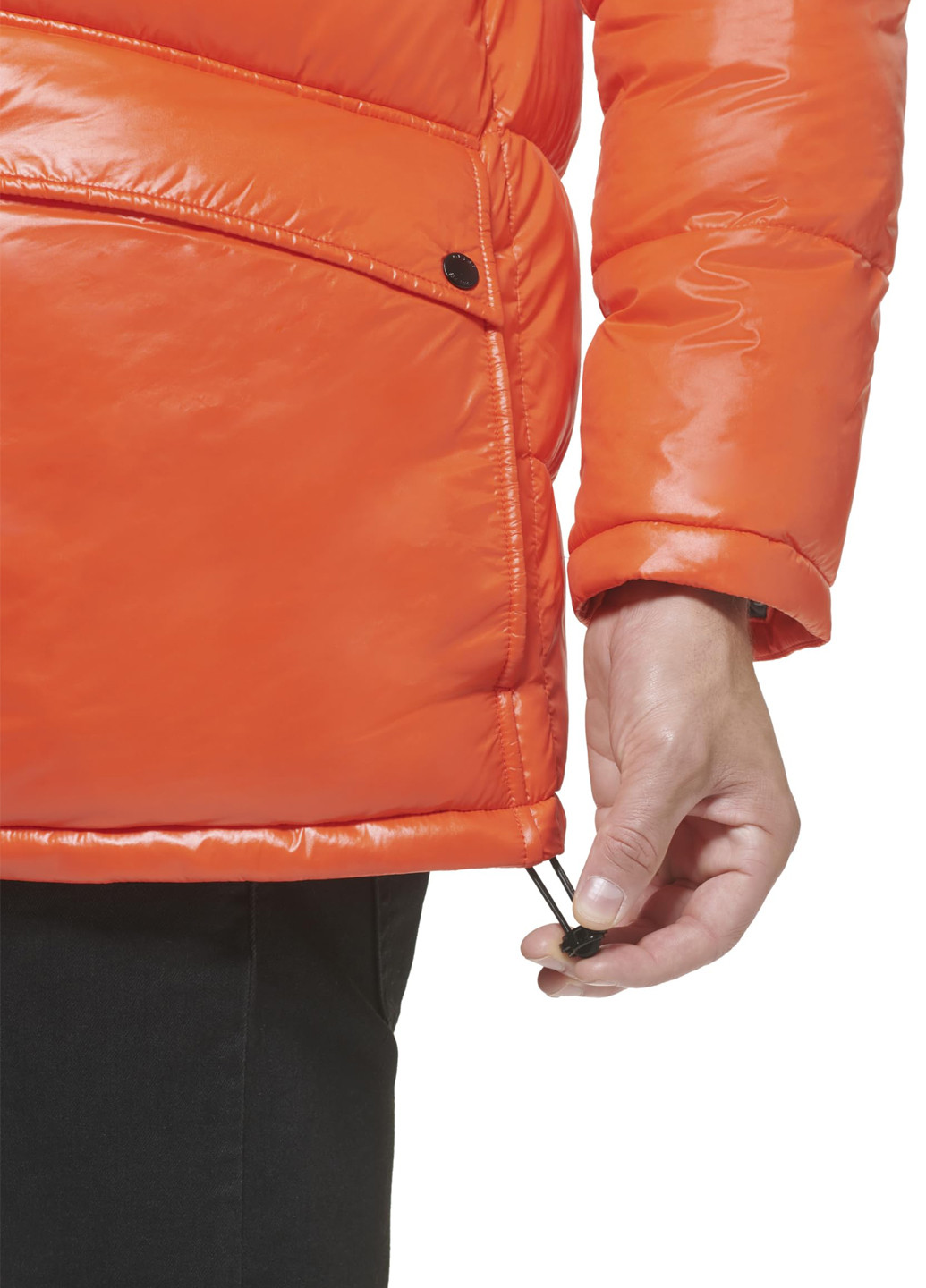 Оранжевая демисезонная куртка Guess